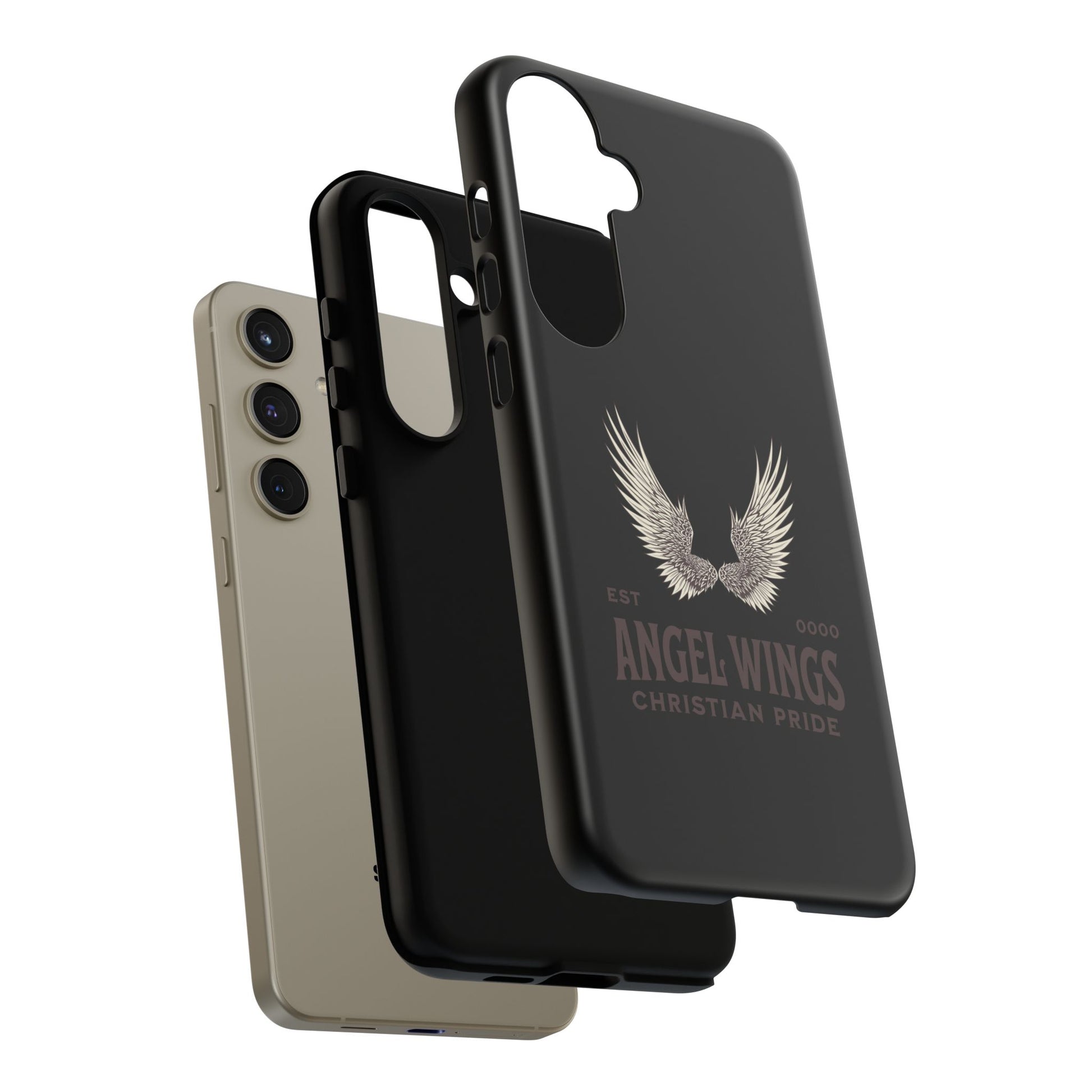 Angel Wings Phone Case - Tough Cases for Christian Pride, Unique Gift, Stylish Protection, Everyday Use, Angelic Design