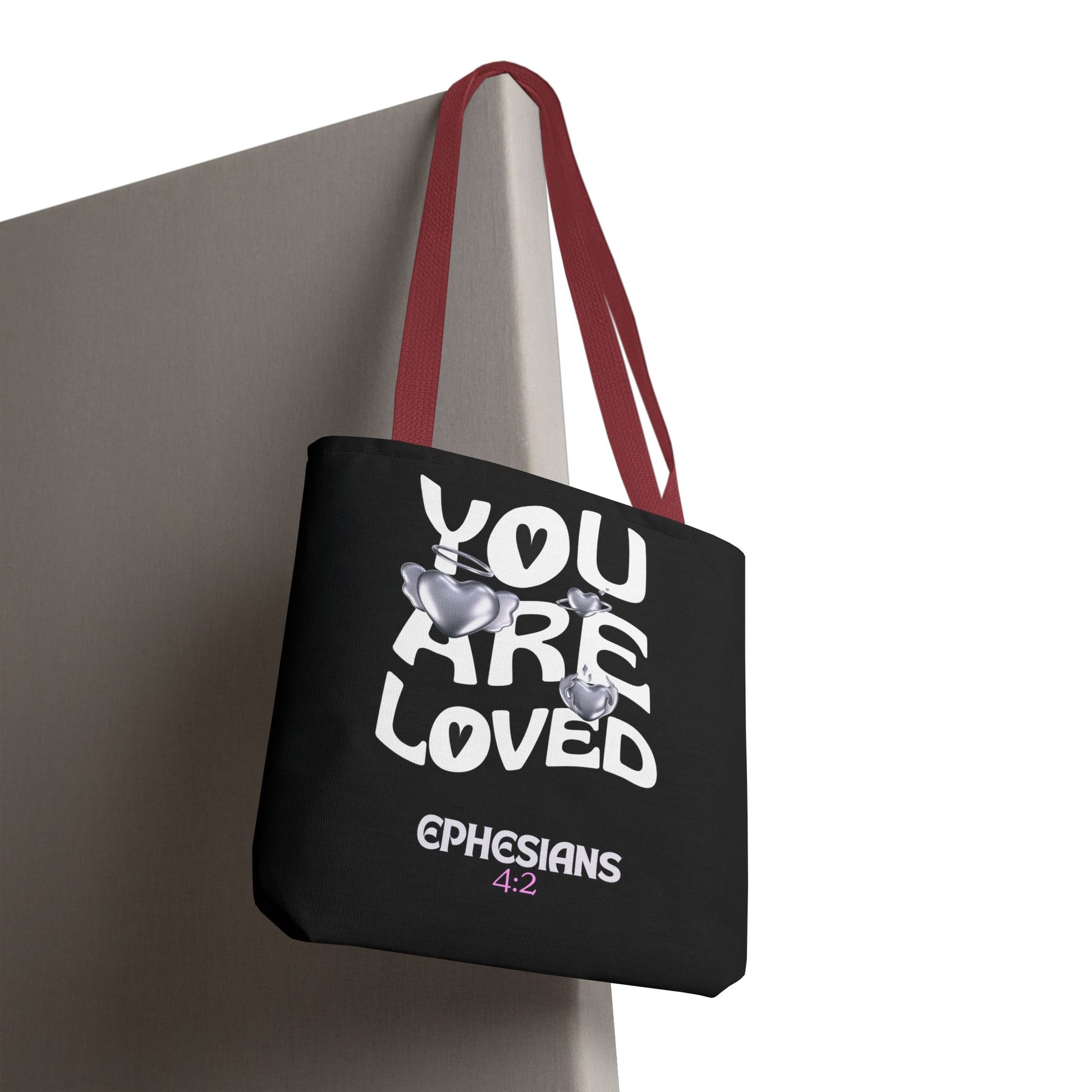 ⭐ "You Are Loved" Tote Bag – Ephesians 4:2