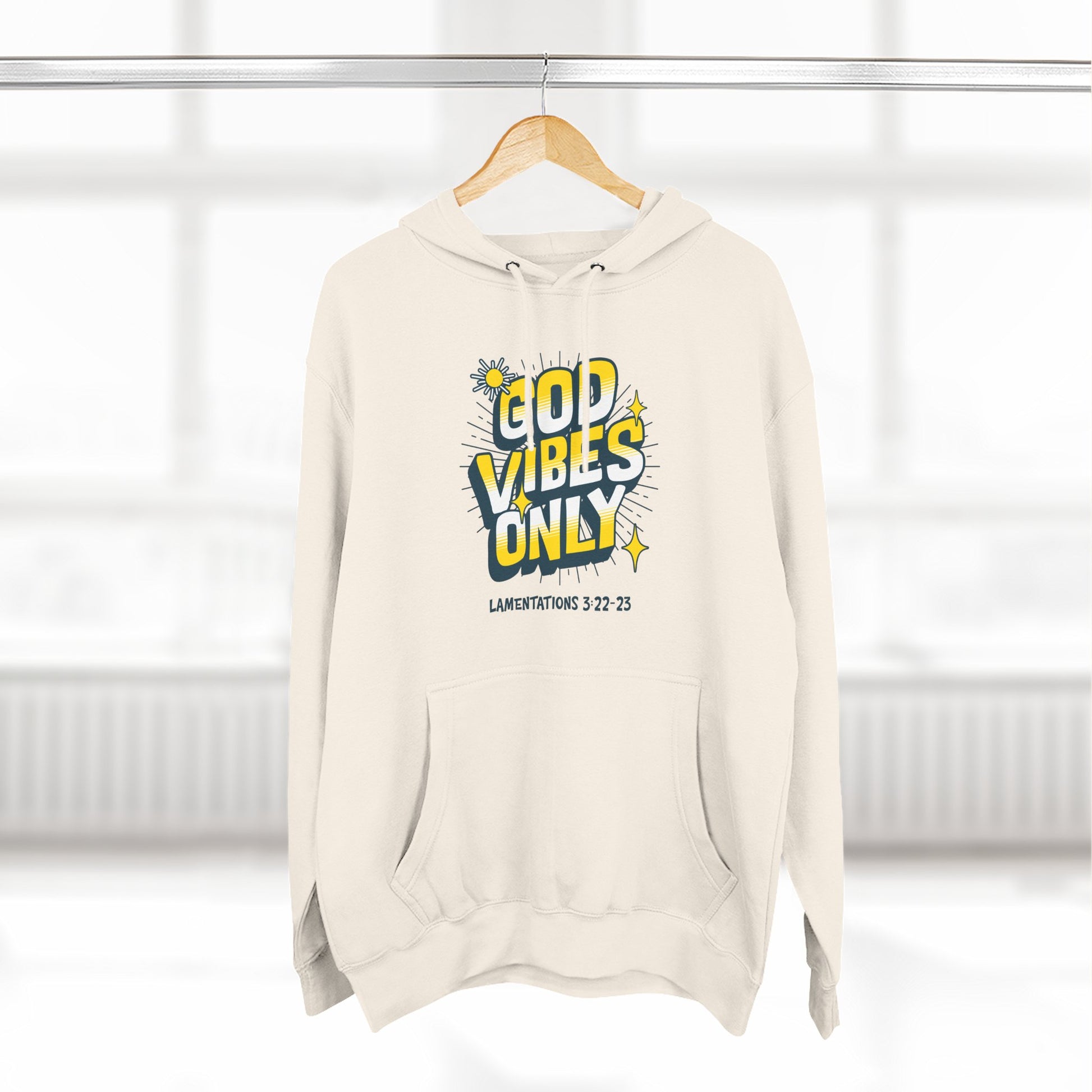 God Vibes Only Hoodie, Soft Fleece Sweatshirt, Inspirational Apparel, Unisex Hoodie Gift, Cozy Casual Wear