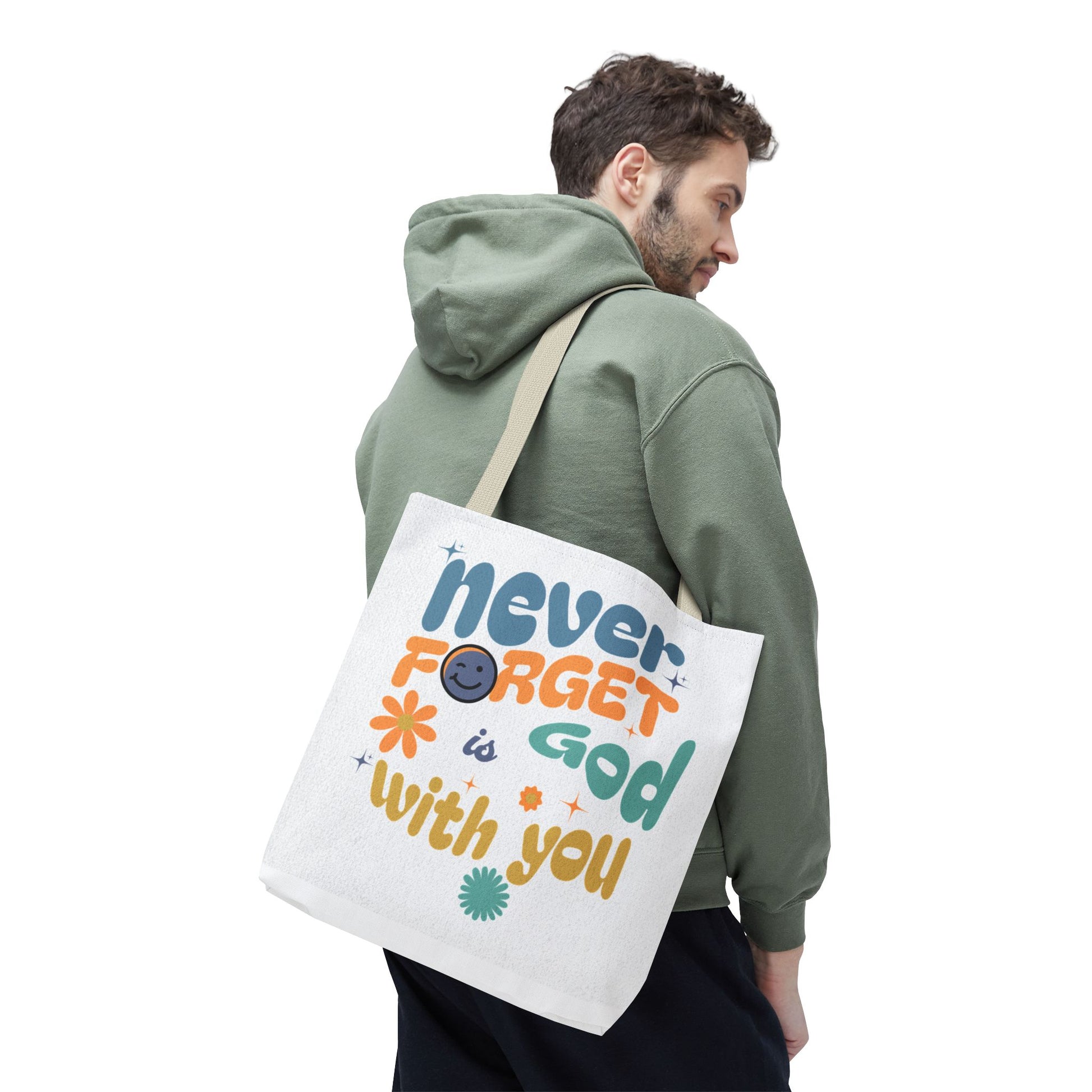 ⭐ Never Forget Tote Bag – Deuteronomy 31:6