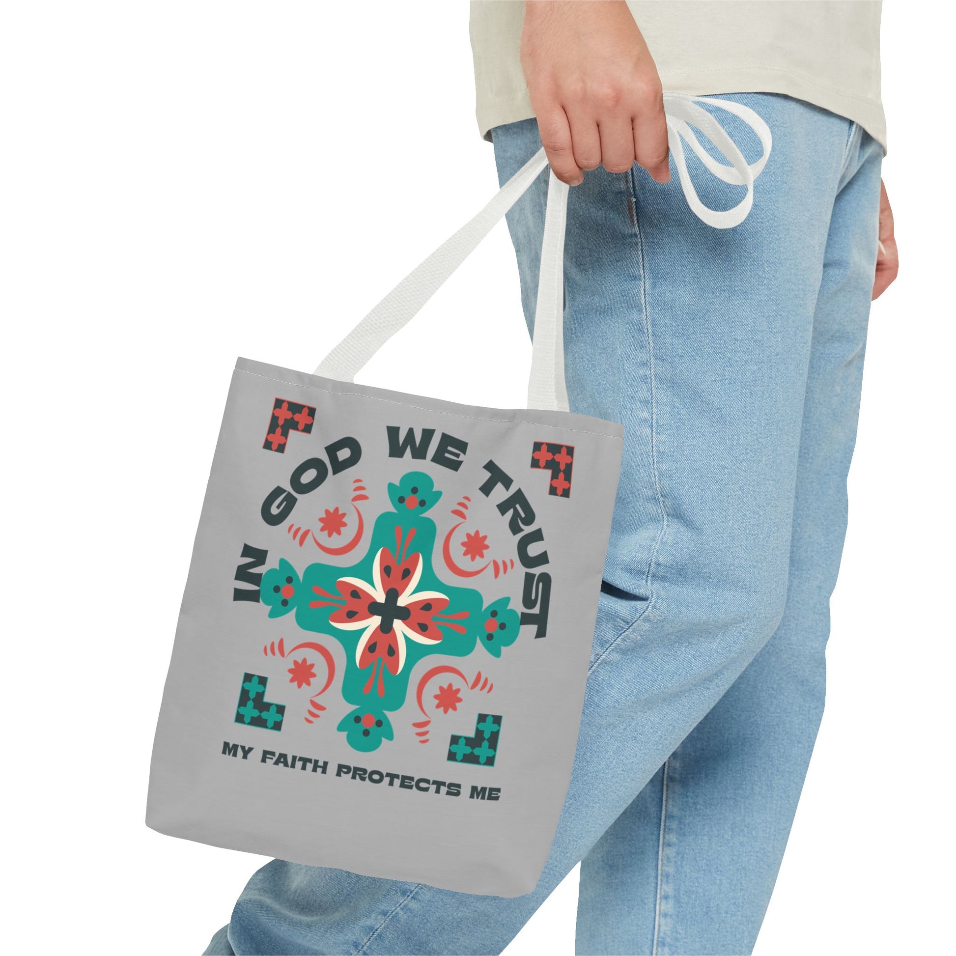 Faith-Inspired Tote Bag, Spiritual Shopper, Inspirational Gift, Religious Tote, Christian Accessory, Everyday Use