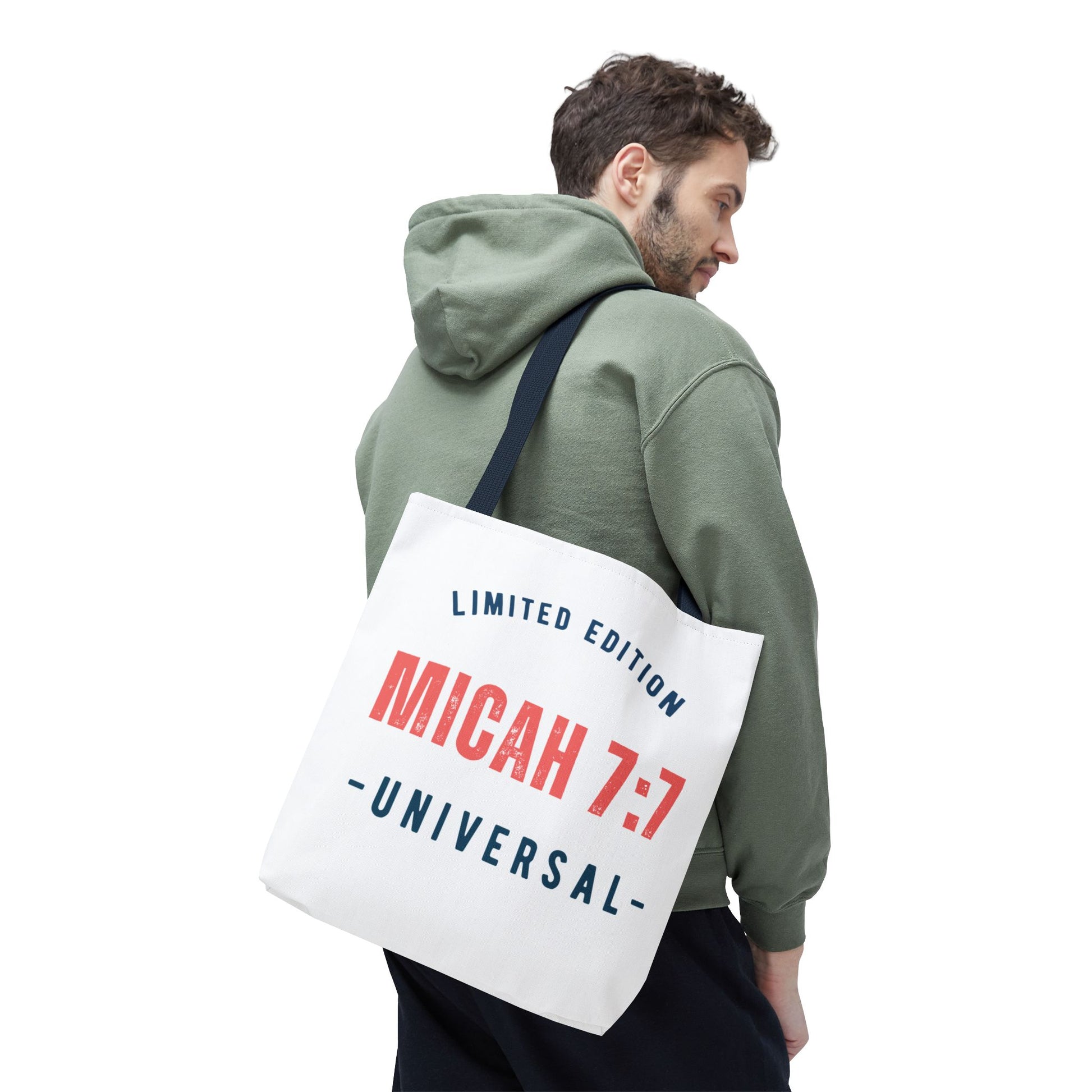 Limited Edition Inspirational Tote Bag - Micah 7:1, Motivational Carryall, Christian Gift, Everyday Tote, Reusable Shopping Bag