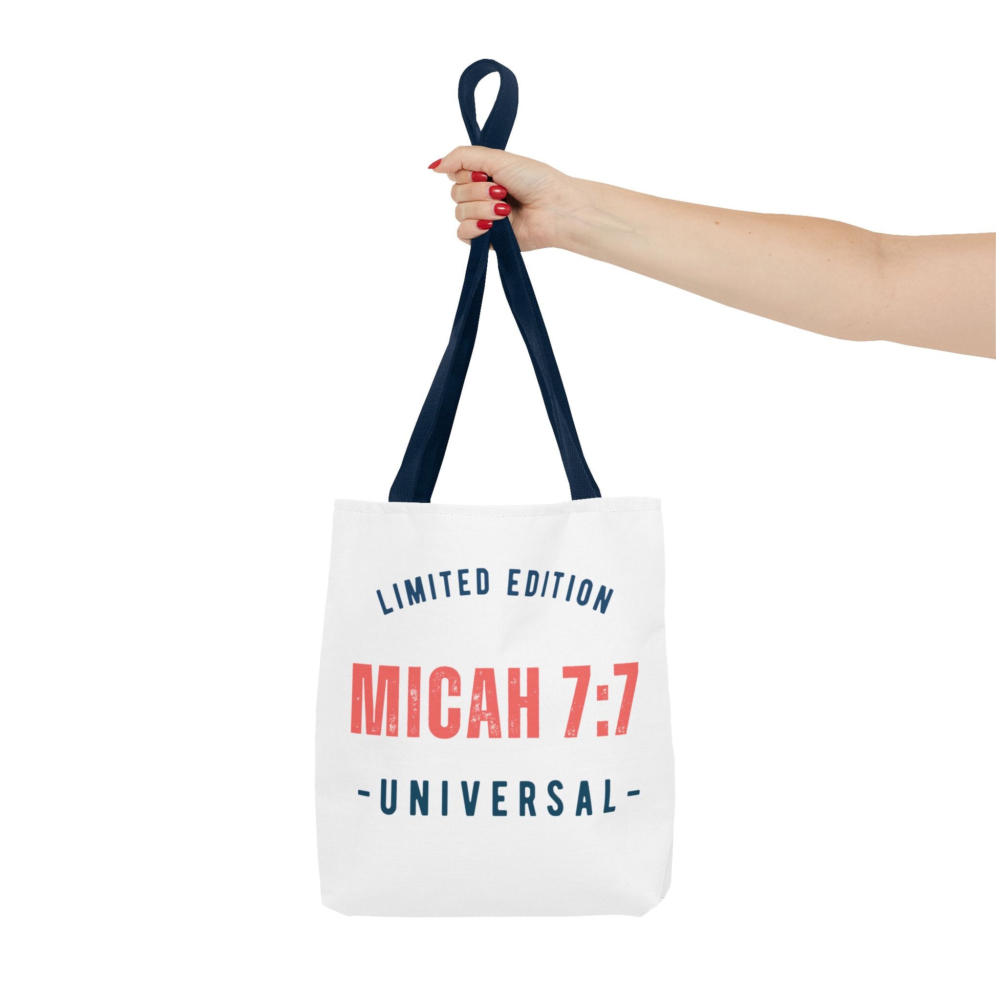 Limited Edition Inspirational Tote Bag - Micah 7:1, Motivational Carryall, Christian Gift, Everyday Tote, Reusable Shopping Bag