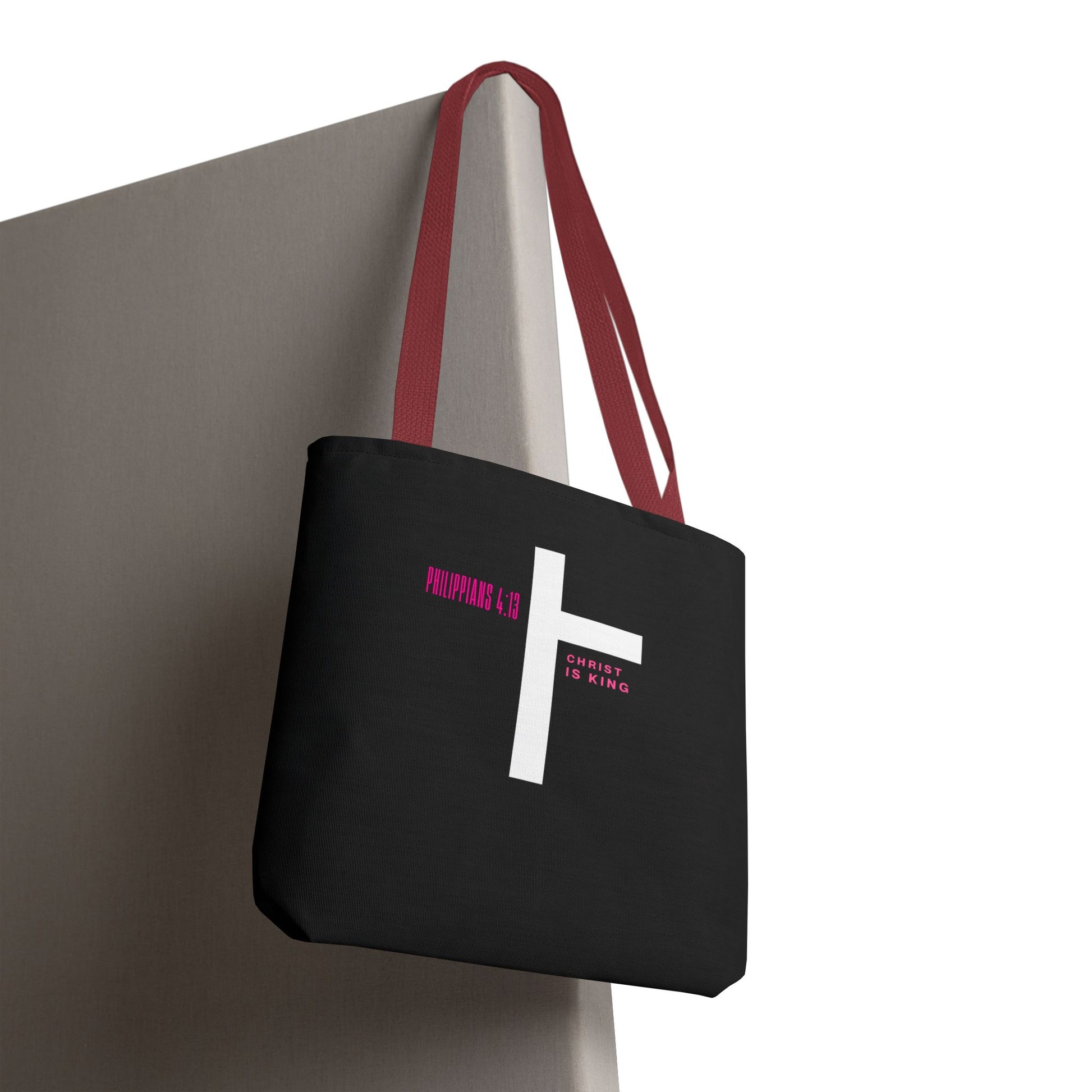 ⭐ Philippians 4:13 Tote Bag – Faith & Strength Statement Bag