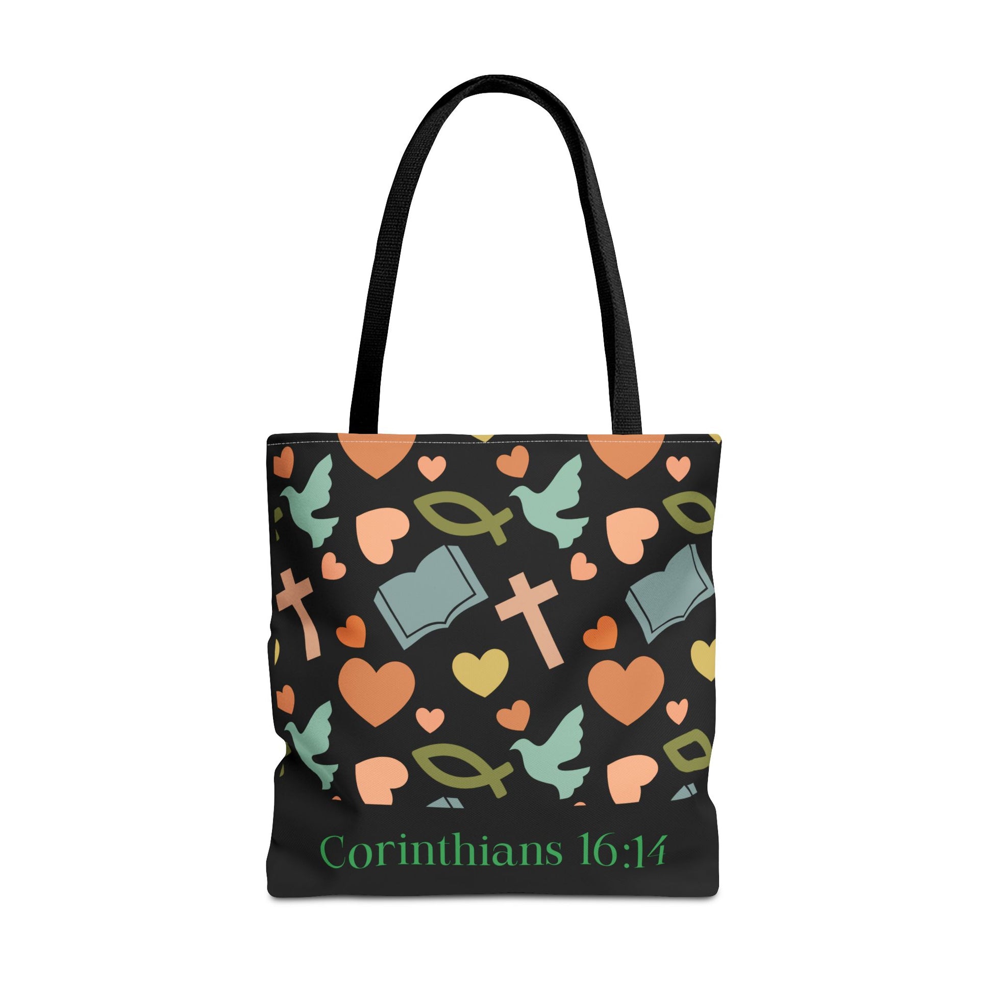 Christian Tote Bag with Inspirational Design, Perfect for Church, Gift for Believers, Faith-based Accessory, Everyday Use, Bible Verse Tote