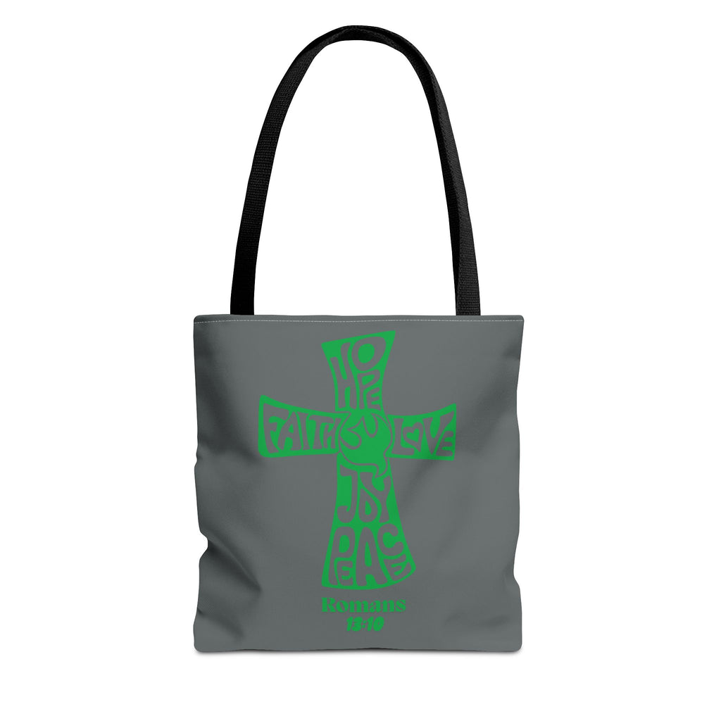 Faith-Inspired Tote Bag, Motivational Cross Design, Spiritual Gift, Everyday Use, Eco-Friendly Fashion, Religious Accessories
