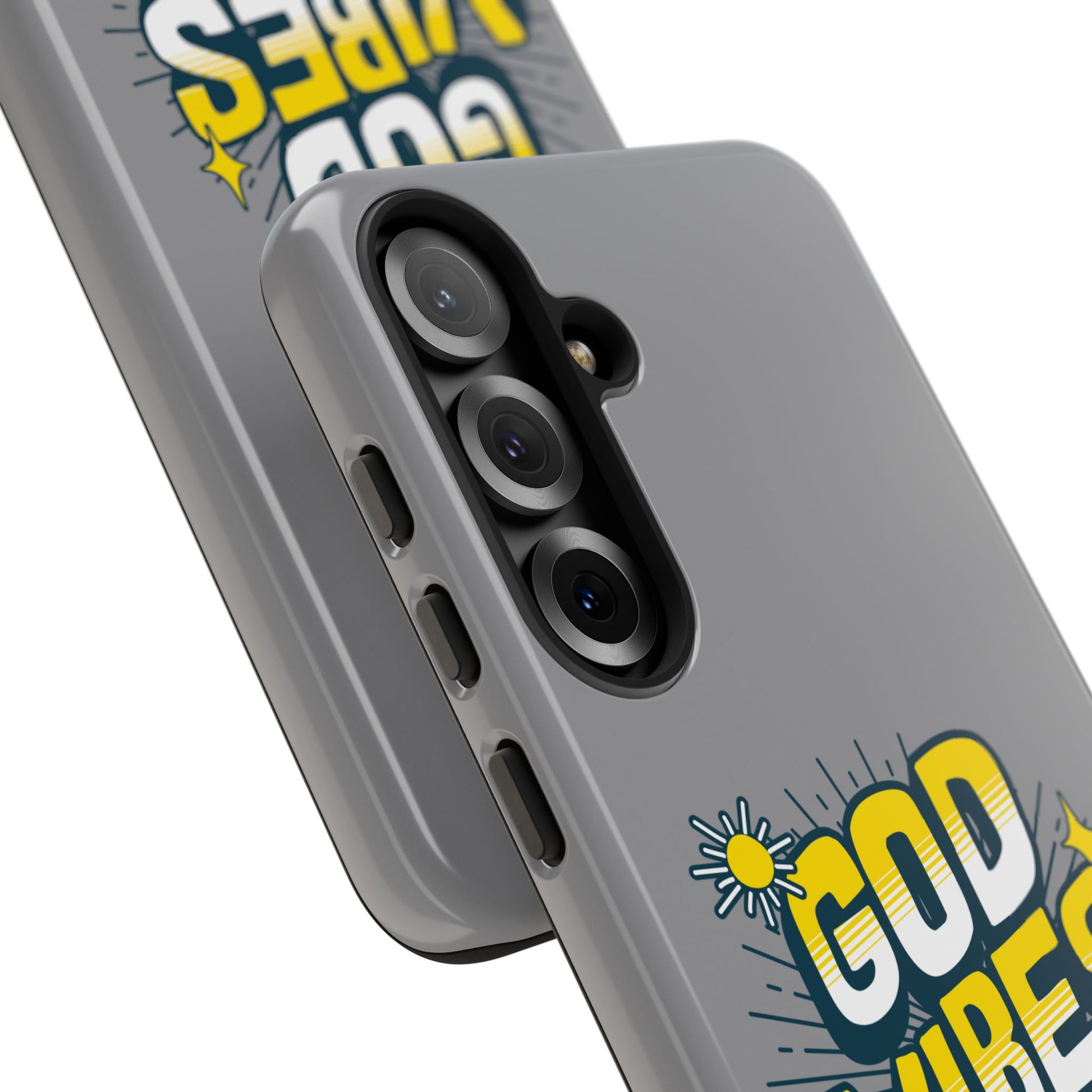 God Vibes Only Phone Case - Inspirational Tough Case, Positive Message Cover, Gift for Faith, Spirituality, Encouragement