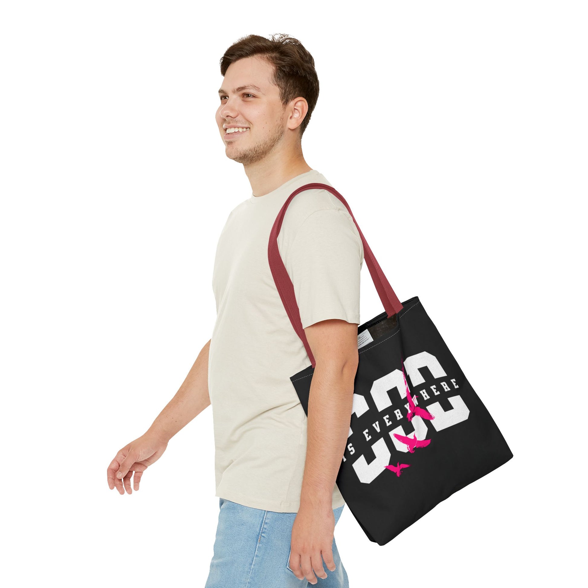 Stylish Tote Bag with Inspirational Design, Eco-Friendly Shopping Bag, Trendy Beach Bag, Gift for Friends, Motivational Everyday Use
