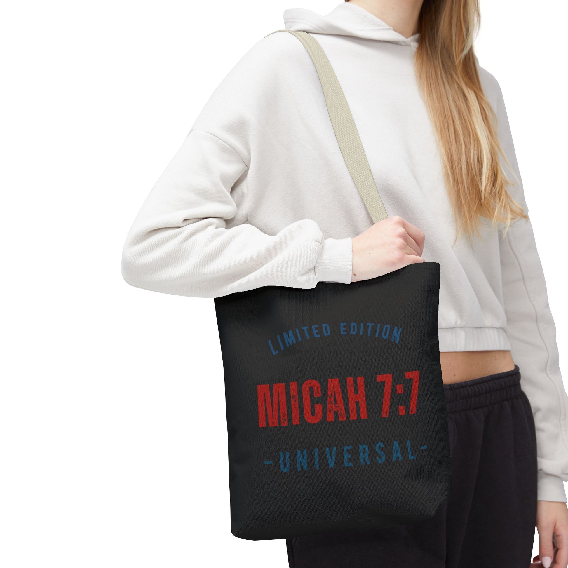 Limited Edition Micah 7:1 Tote Bag - Universal Design for Everyday Use, Gift, Eco-Friendly, Daily Essentials, Faith-Inspired