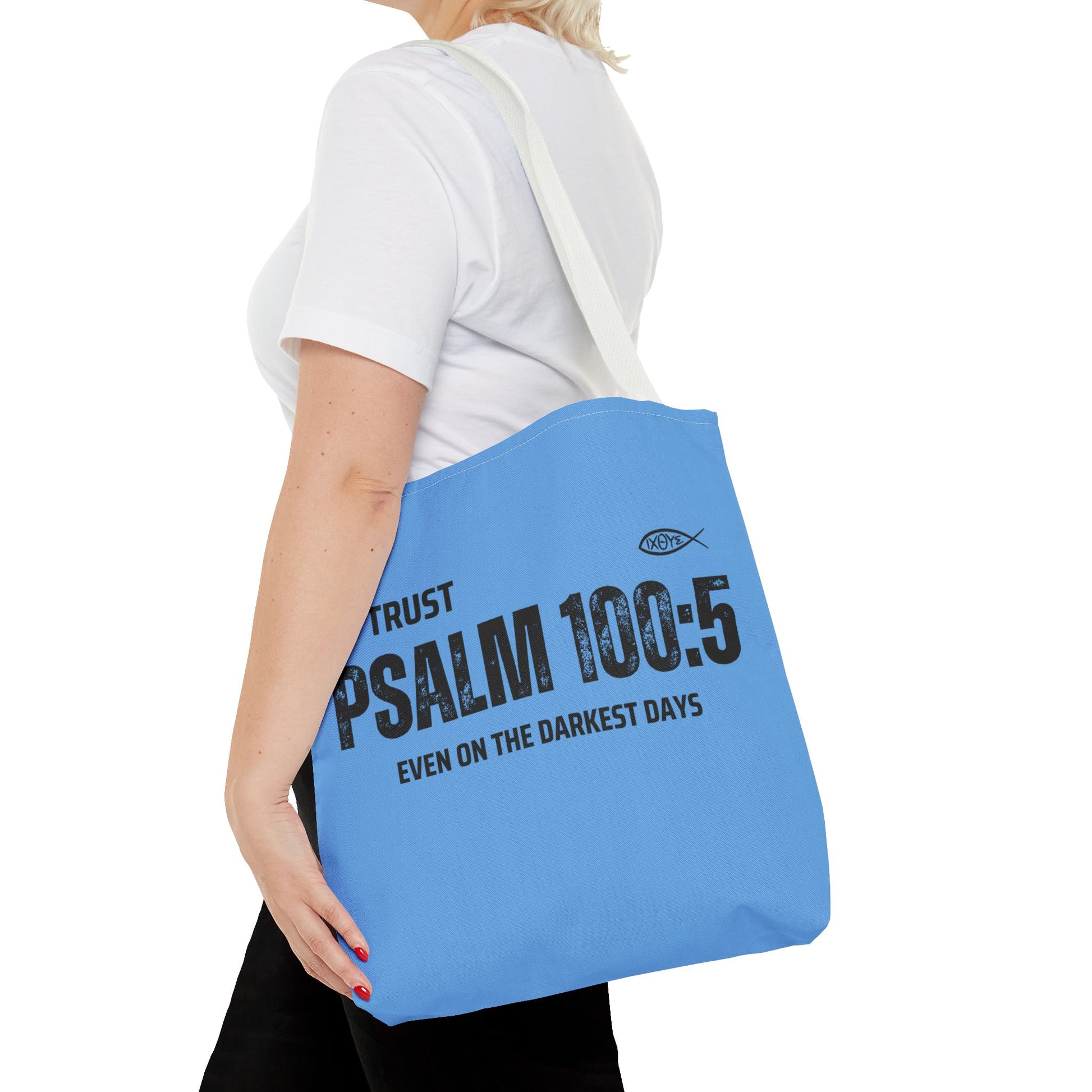 Inspirational Tote Bag - Trust Psalm 100:5, Faithful Christian Gift, Encouragement Accessory, Sustainable Shopping Bag, Inspirational [...]