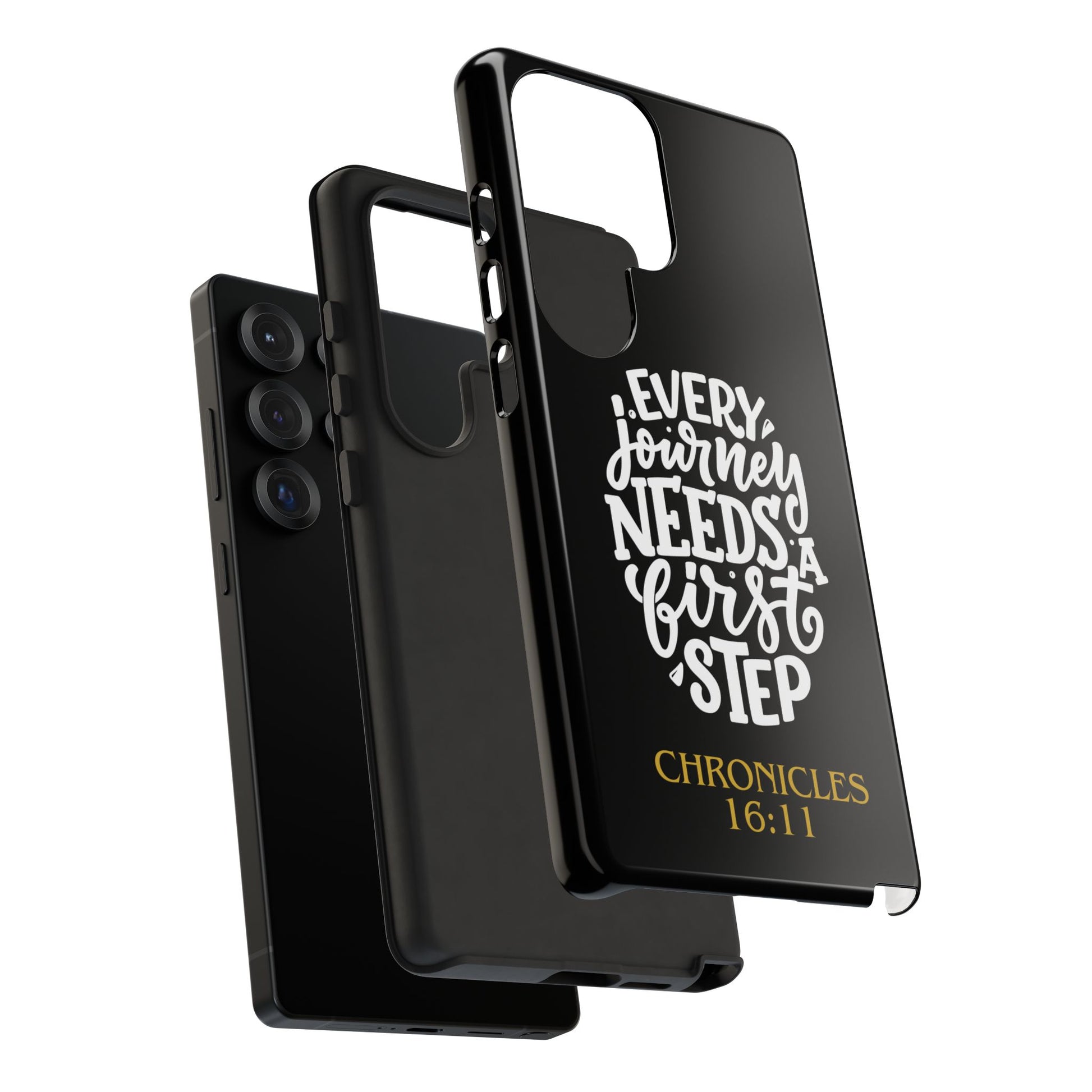 ⭐ Every Journey Needs a First Step 1 Chronicles 16:11 Phone Case