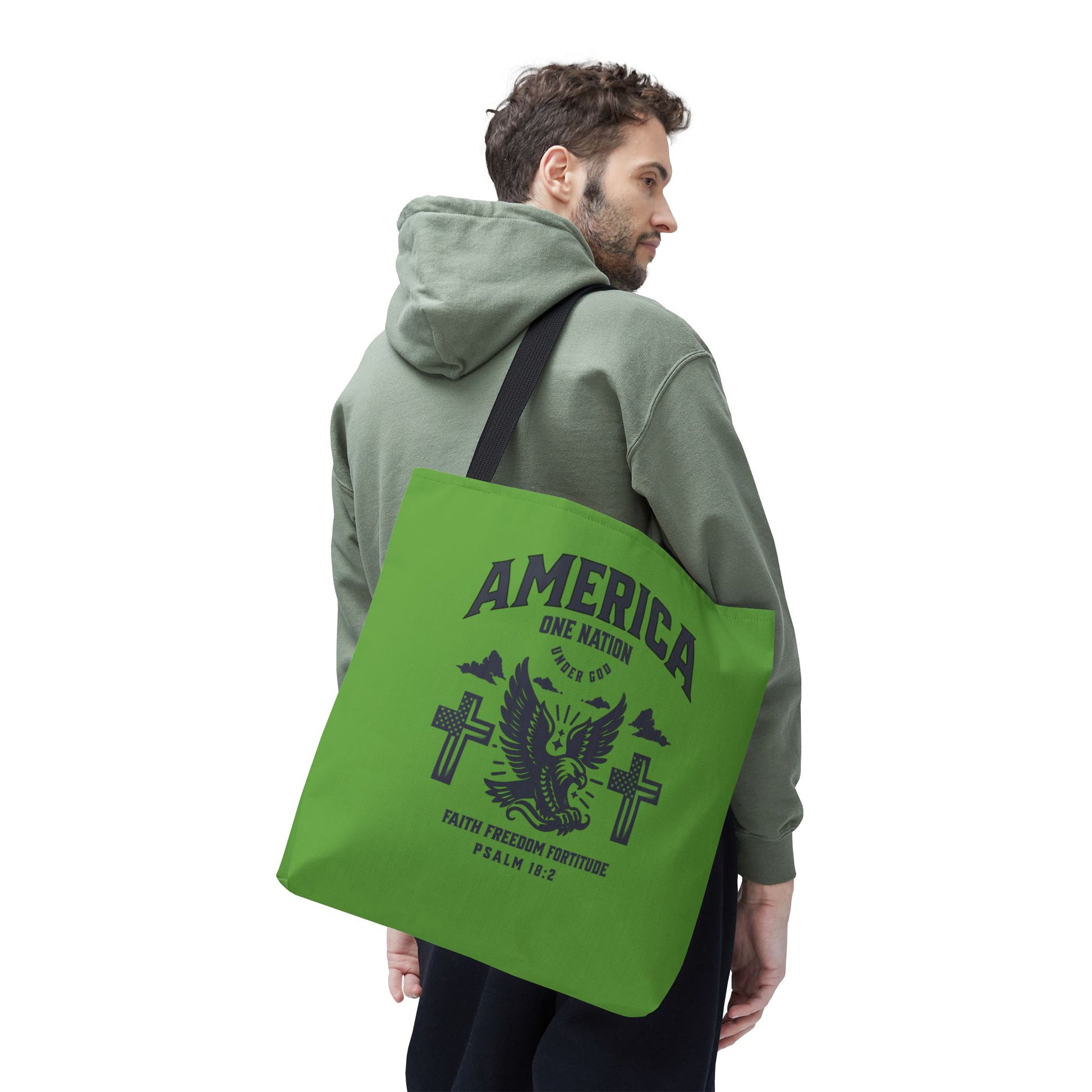 ⭐ America Faith Tote Bag – Bold Patriotic & Faith Statement