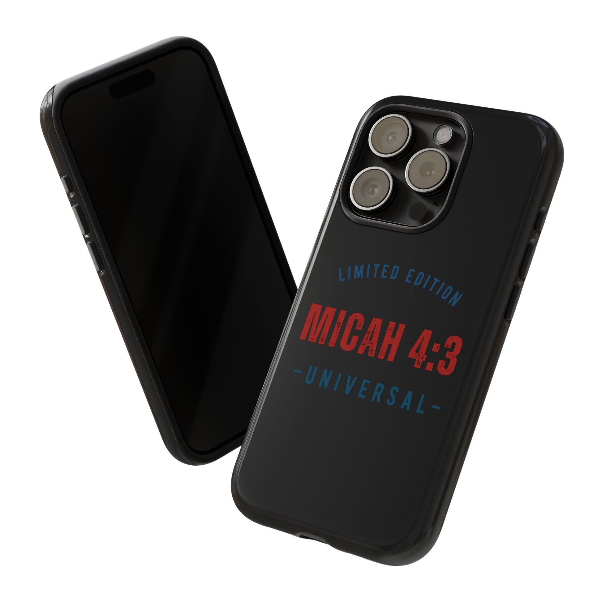 ⭐ Limited Edition Tough Phone Case, Inspirational Phone Cover, Micah 4:3 Design, Christian Gifts, Unique Cell Phone Accessory