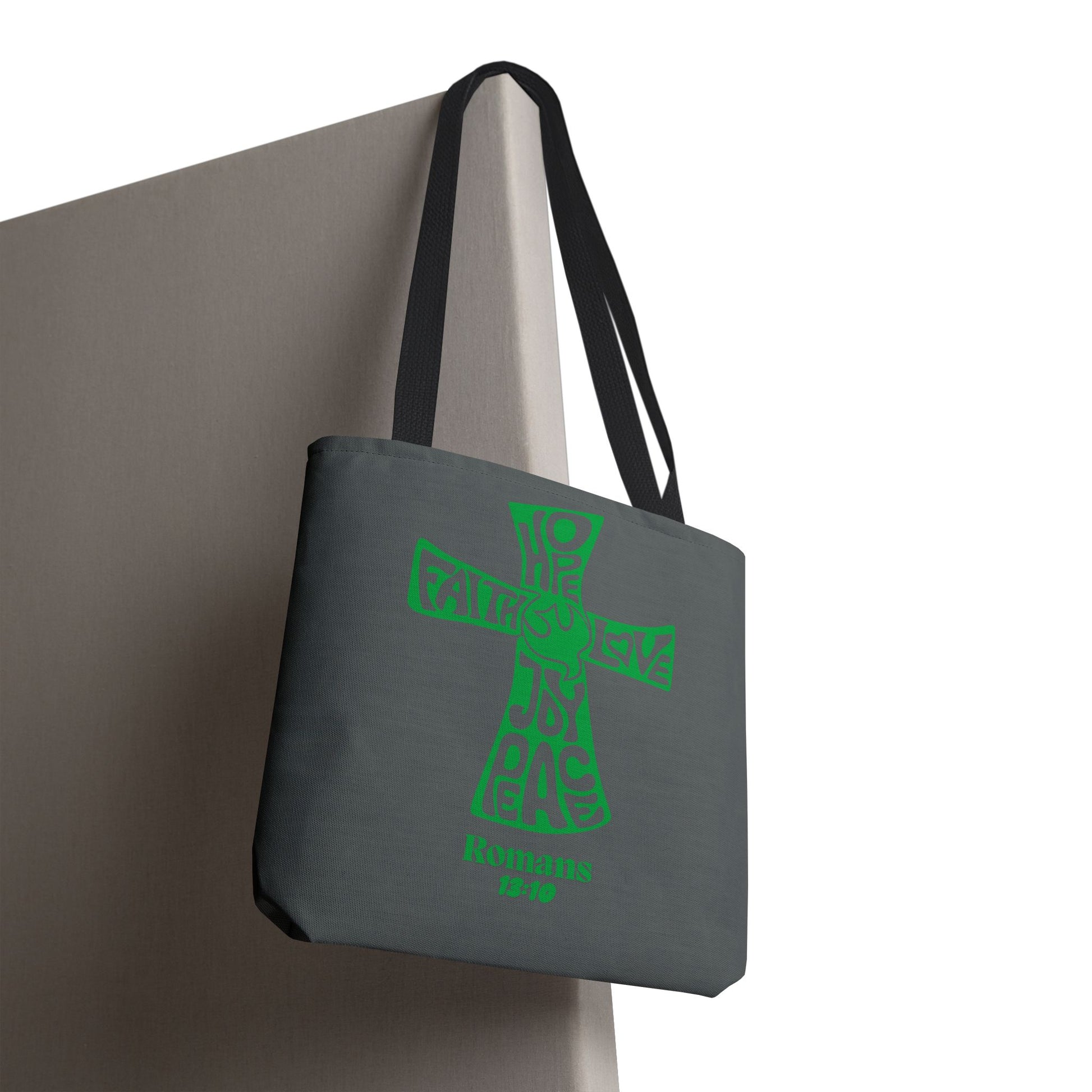 Faith-Inspired Tote Bag, Motivational Cross Design, Spiritual Gift, Everyday Use, Eco-Friendly Fashion, Religious Accessories