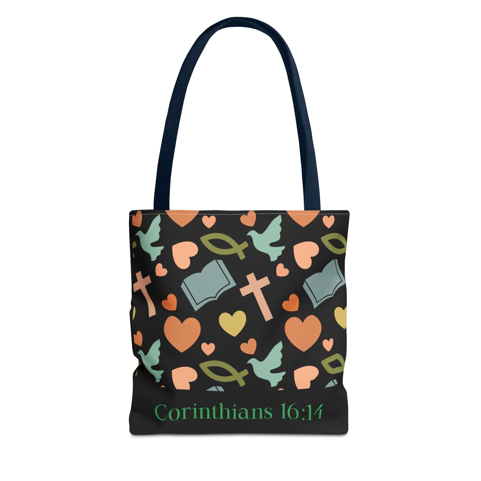 Christian Tote Bag with Inspirational Design, Perfect for Church, Gift for Believers, Faith-based Accessory, Everyday Use, Bible Verse Tote
