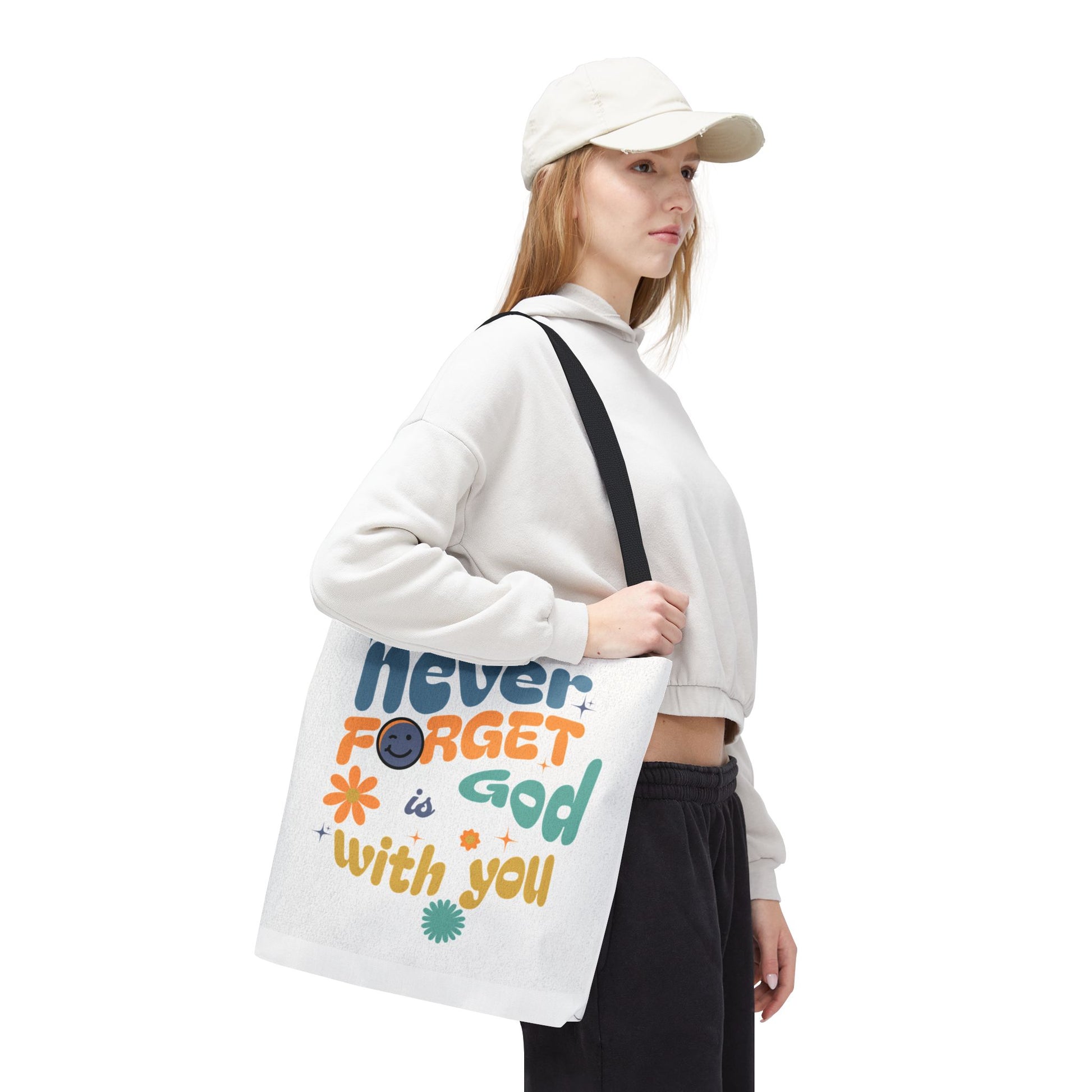 ⭐ Never Forget Tote Bag – Deuteronomy 31:6
