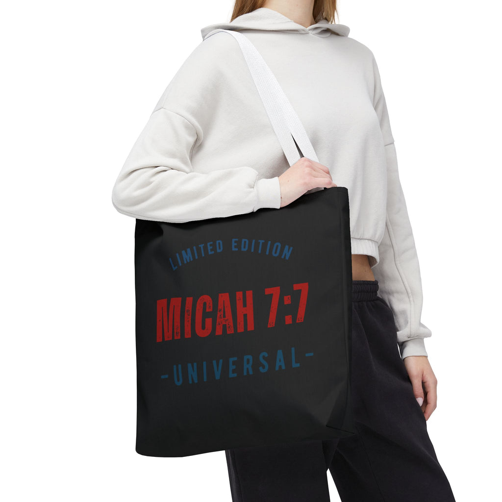 Limited Edition Micah 7:1 Tote Bag - Universal Design for Everyday Use, Gift, Eco-Friendly, Daily Essentials, Faith-Inspired