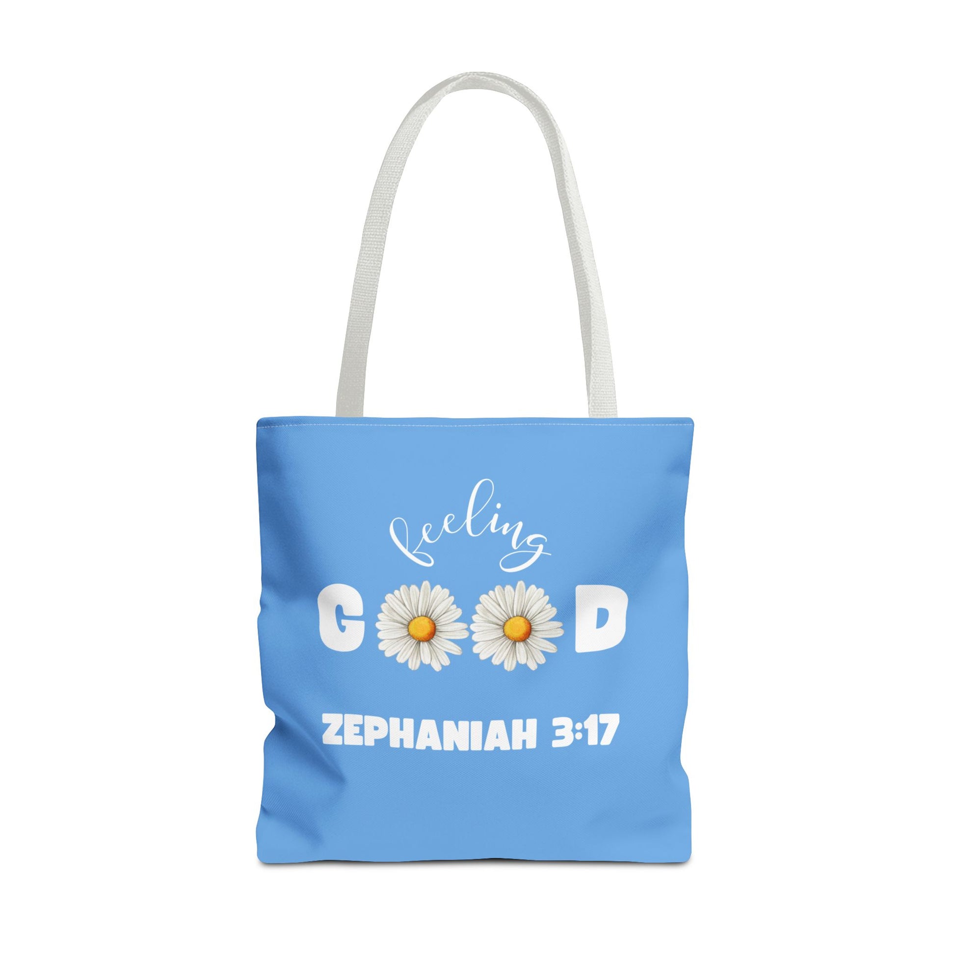 Inspirational Tote Bag - Feeling Good, Floral Design, Scripture Quote, Motivational Gift, Everyday Use, Church Events