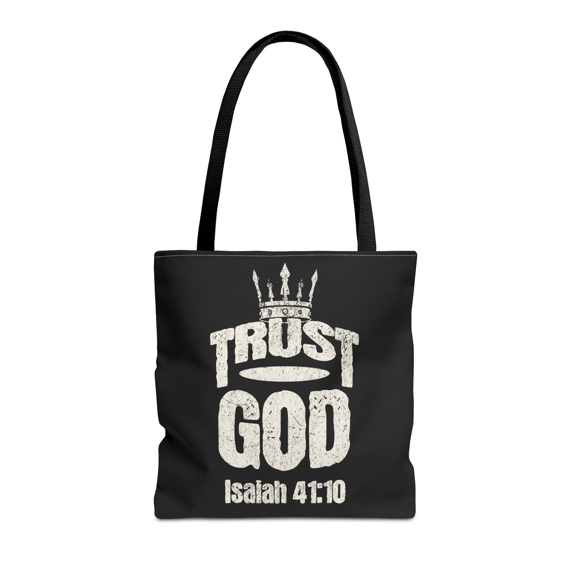 ✝️ Trust God – Isaiah 41:10 Christian Tote Bag