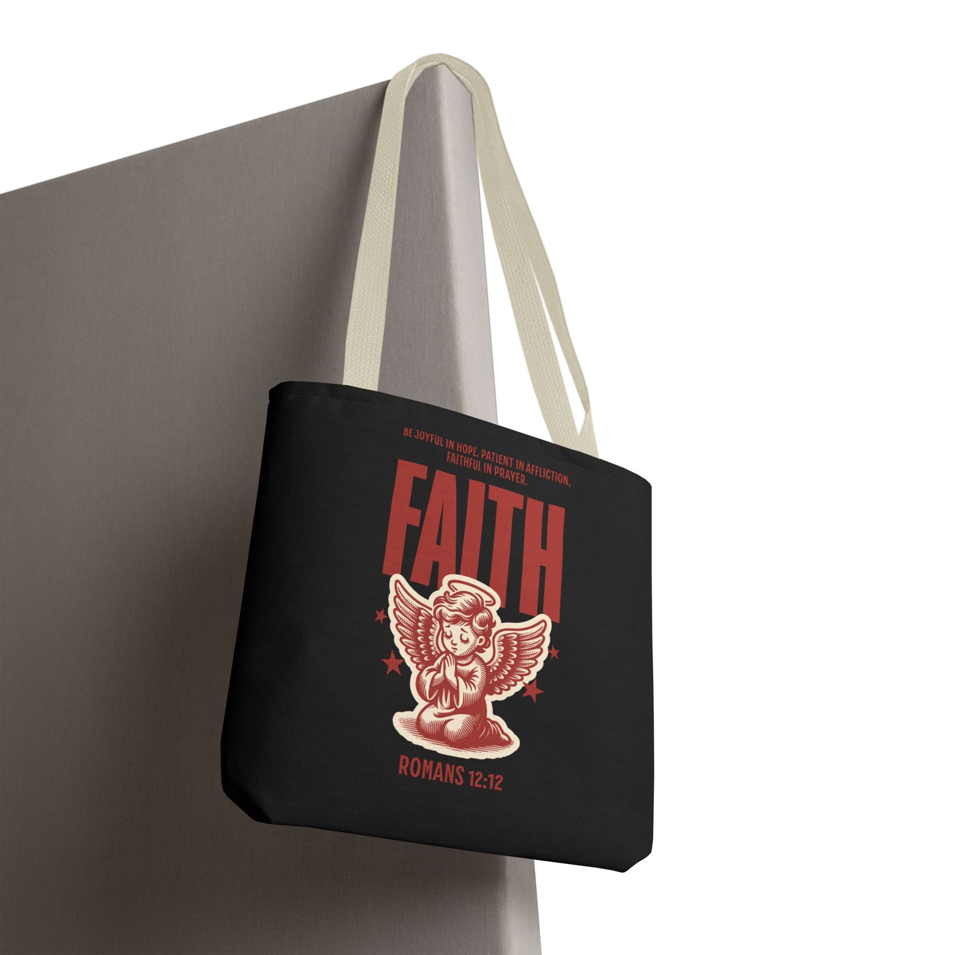 Faith-Inspired Tote Bag, Religious Shopping Bag, Gift for Believers, Motivational Daily Bag, Christian Faith Tote