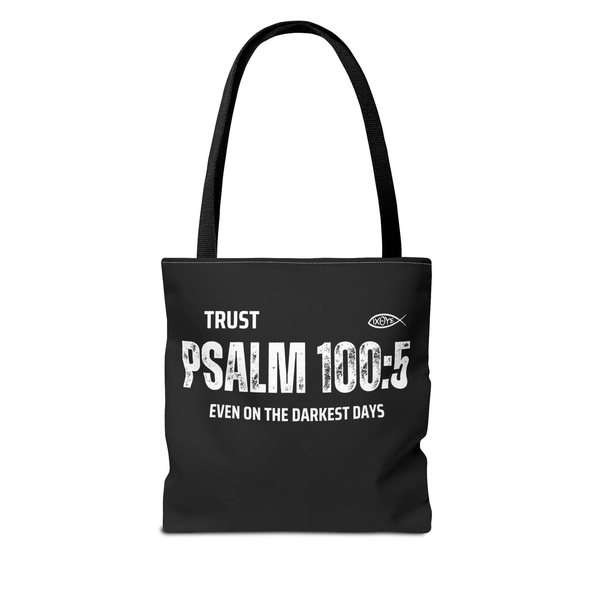 Trust Psalm 100:5 Inspirational Tote Bag, Motivational Shopping Bag, Faith-Based Gift, Christian Bag, Everyday Use Tote