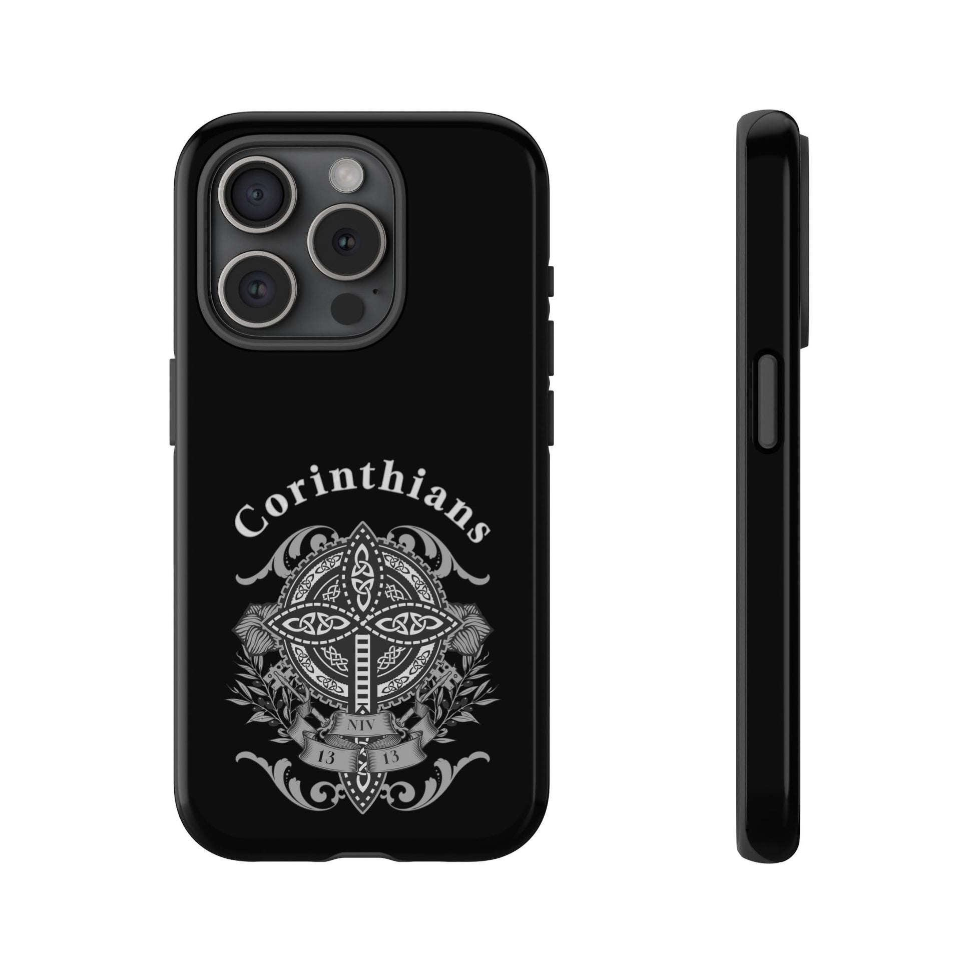 Corinthians Tough Case: Durable Phone Protection, Christian Gift, Unique Design, Trendy Accessory, Faith-Based Style