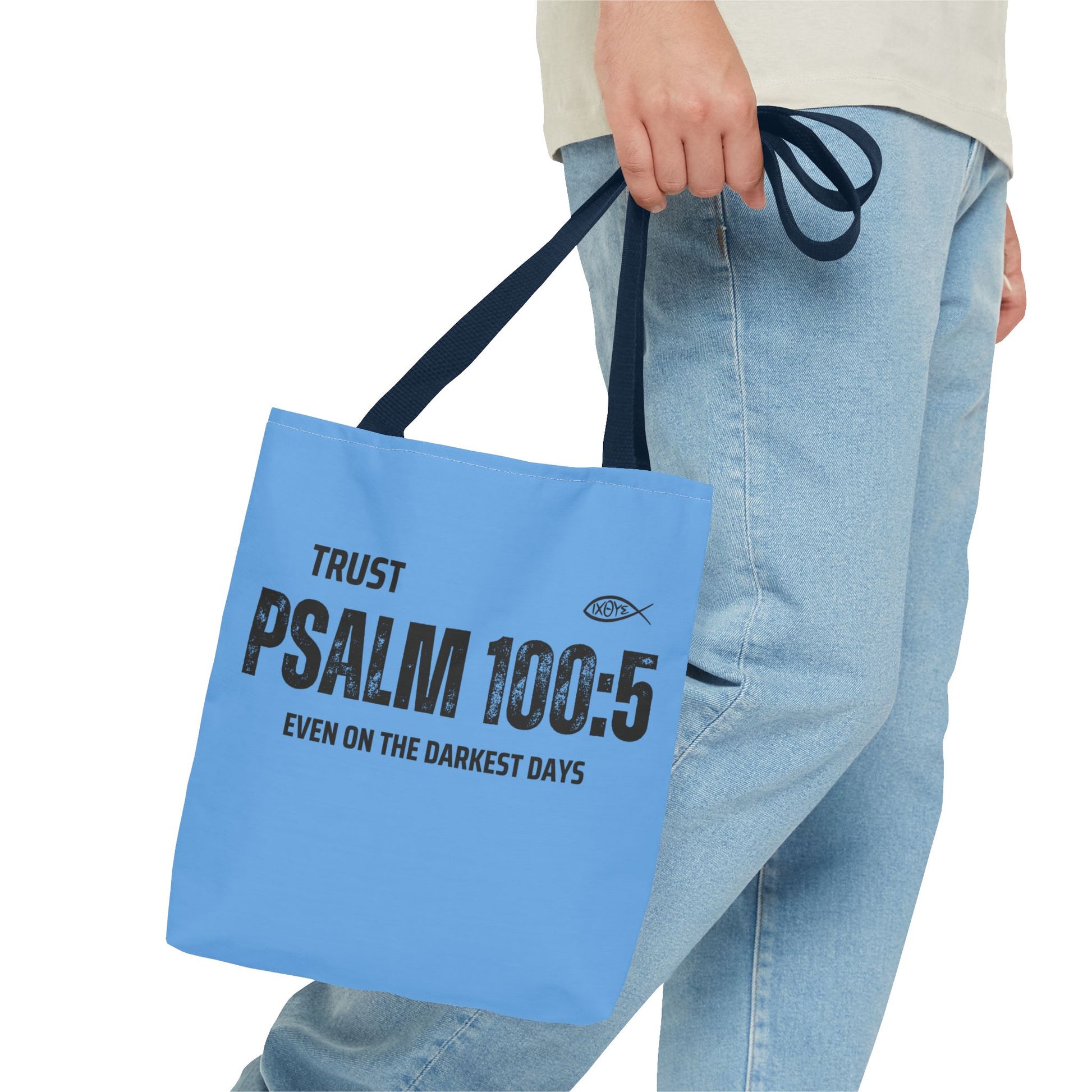 Inspirational Tote Bag - Trust Psalm 100:5, Faithful Christian Gift, Encouragement Accessory, Sustainable Shopping Bag, Inspirational [...]