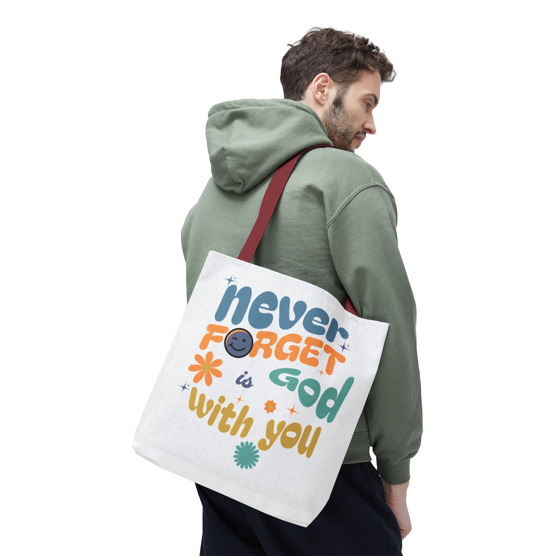 ⭐ Never Forget Tote Bag – Deuteronomy 31:6