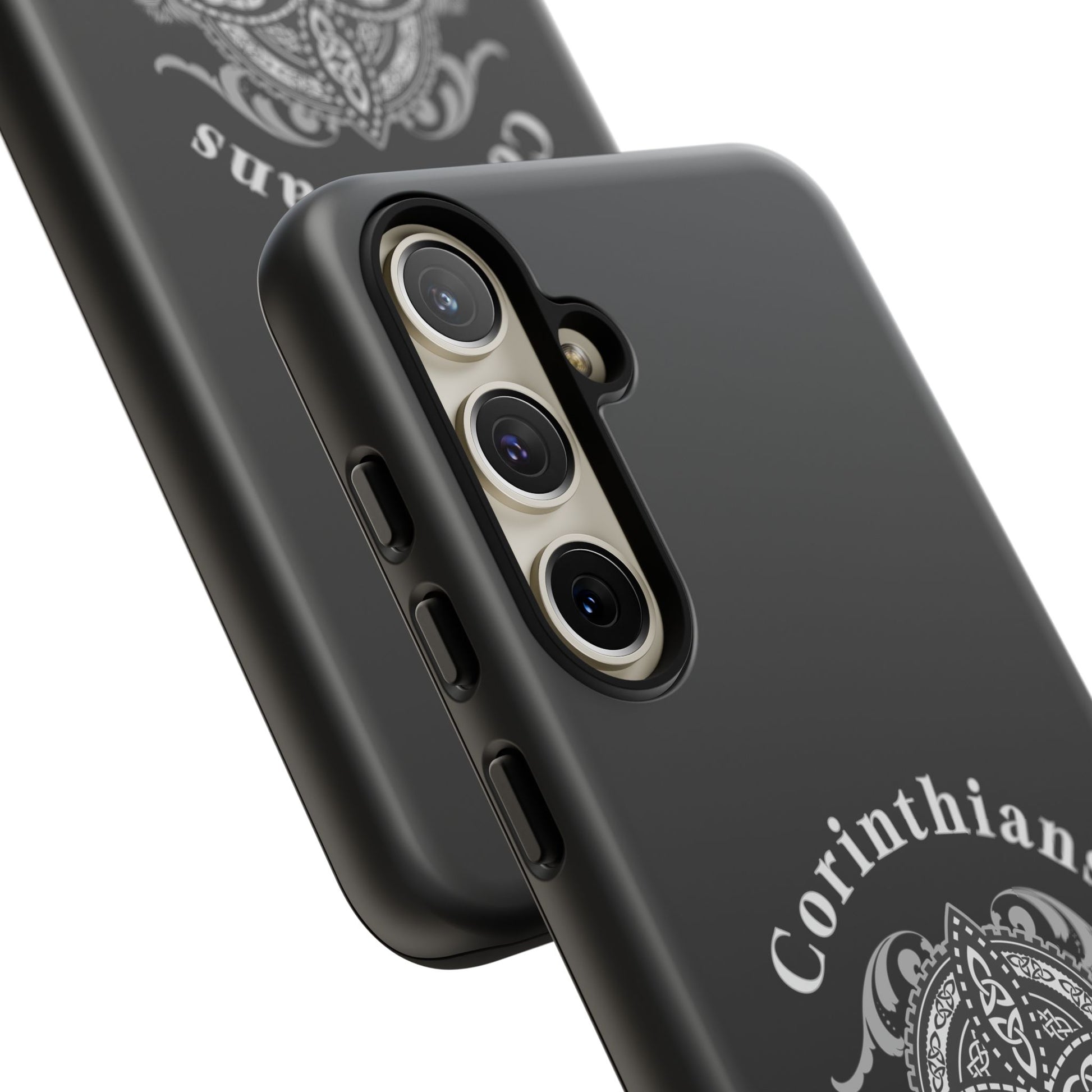 Corinthians Tough Case: Durable Phone Protection, Christian Gift, Unique Design, Trendy Accessory, Faith-Based Style