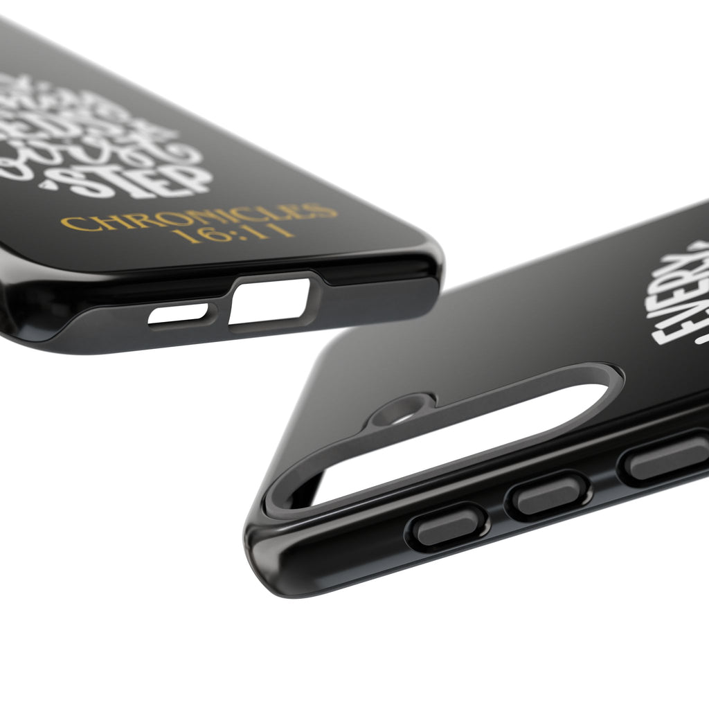 ⭐ Every Journey Needs a First Step 1 Chronicles 16:11 Phone Case