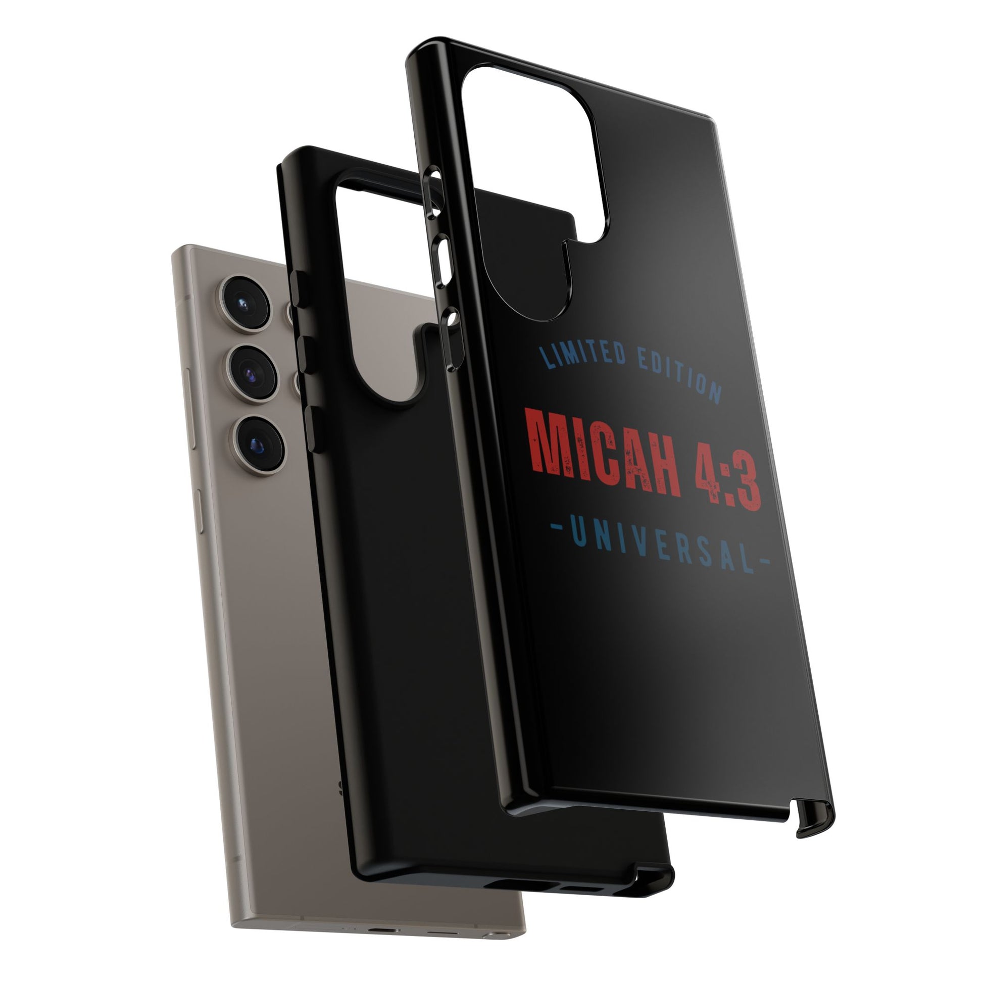 ⭐ Limited Edition Tough Phone Case, Inspirational Phone Cover, Micah 4:3 Design, Christian Gifts, Unique Cell Phone Accessory