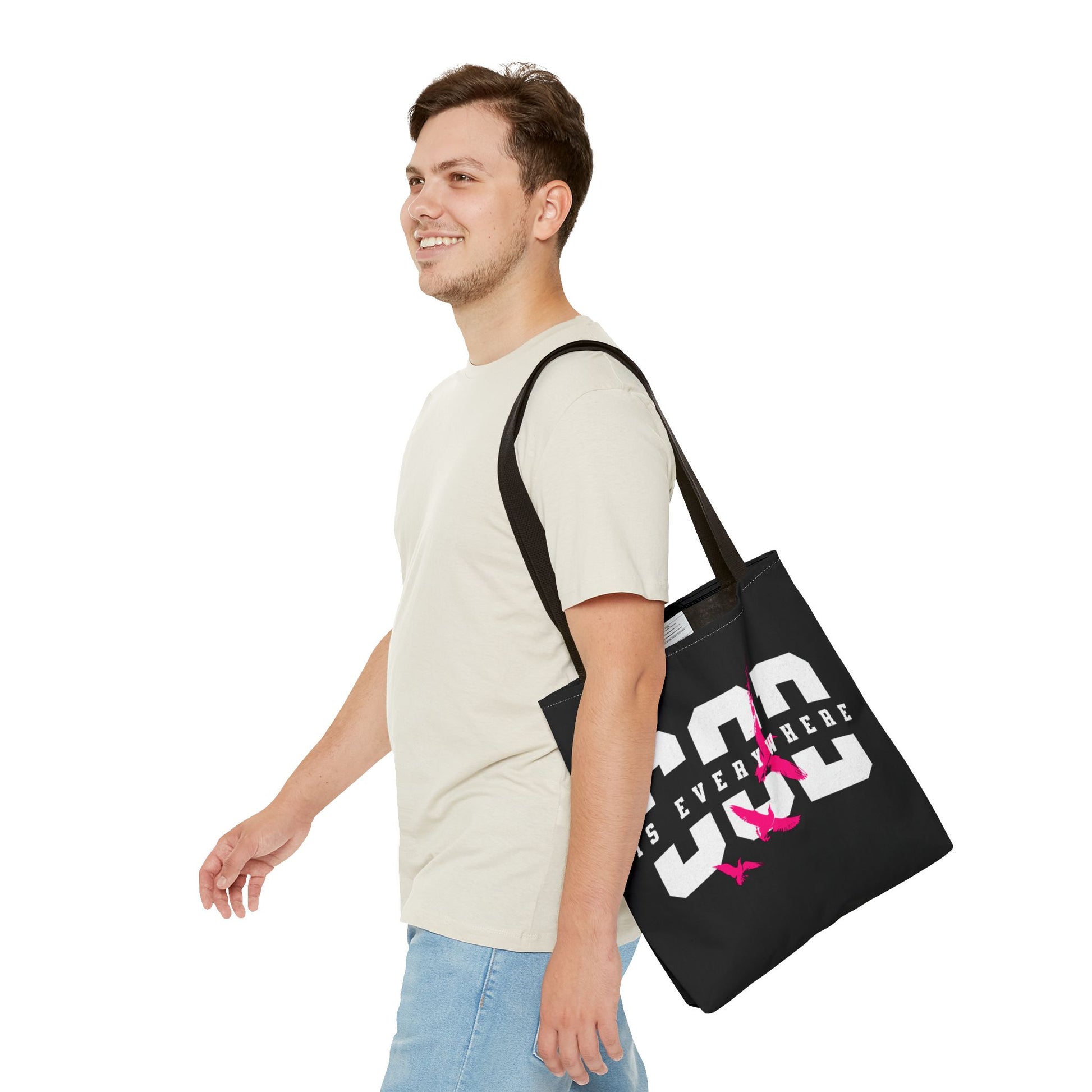 Stylish Tote Bag with Inspirational Design, Eco-Friendly Shopping Bag, Trendy Beach Bag, Gift for Friends, Motivational Everyday Use