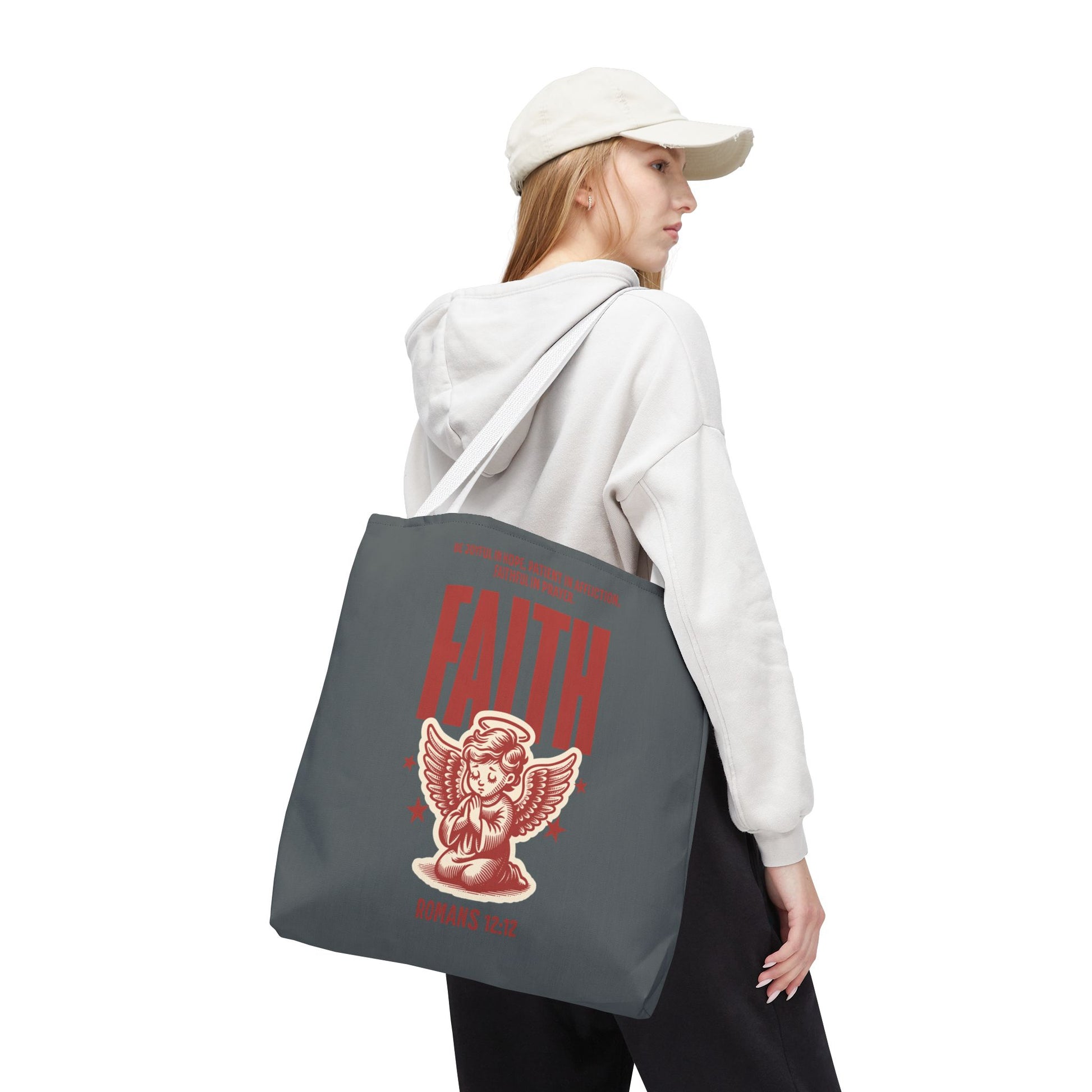 Faith-Inspired Tote Bag: Stylish & Versatile, Gift for Holidays, Shopping, Encouragement, Inspirational Gift, Eco-Friendly Bag