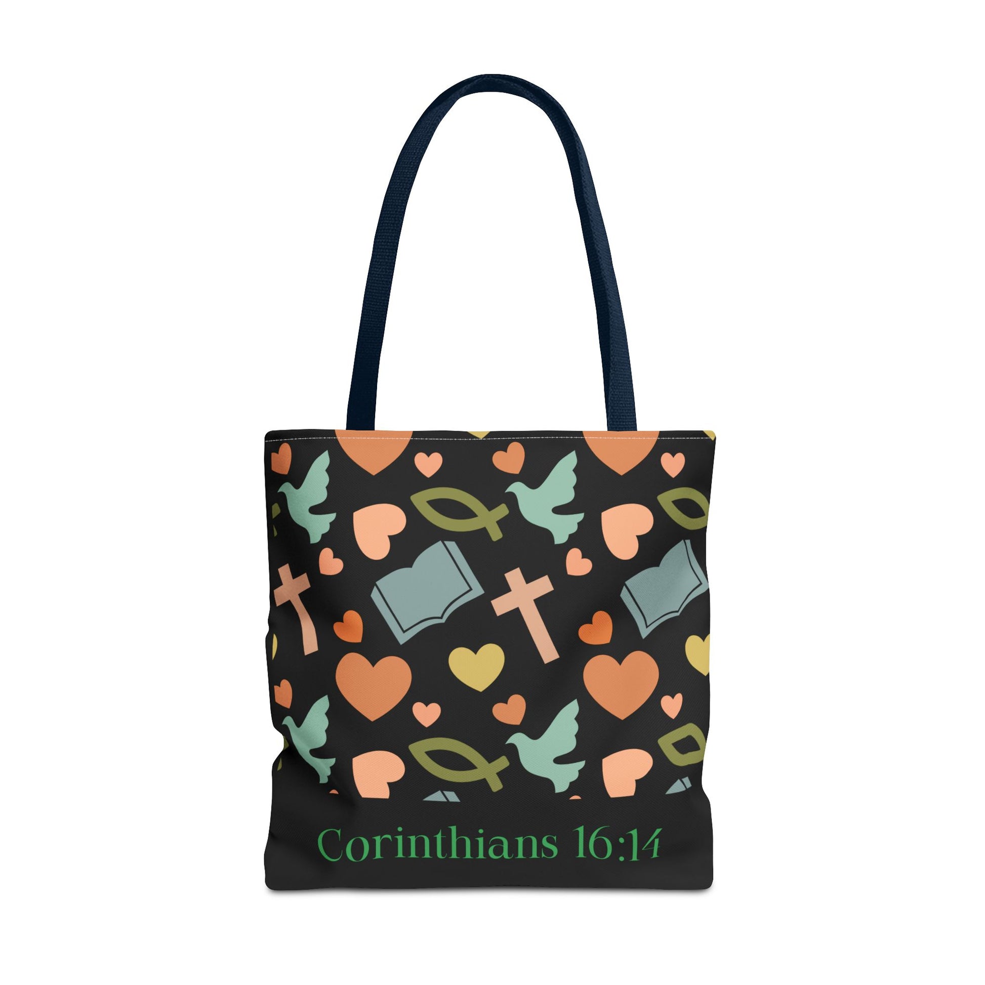 Christian Tote Bag with Inspirational Design, Perfect for Church, Gift for Believers, Faith-based Accessory, Everyday Use, Bible Verse Tote