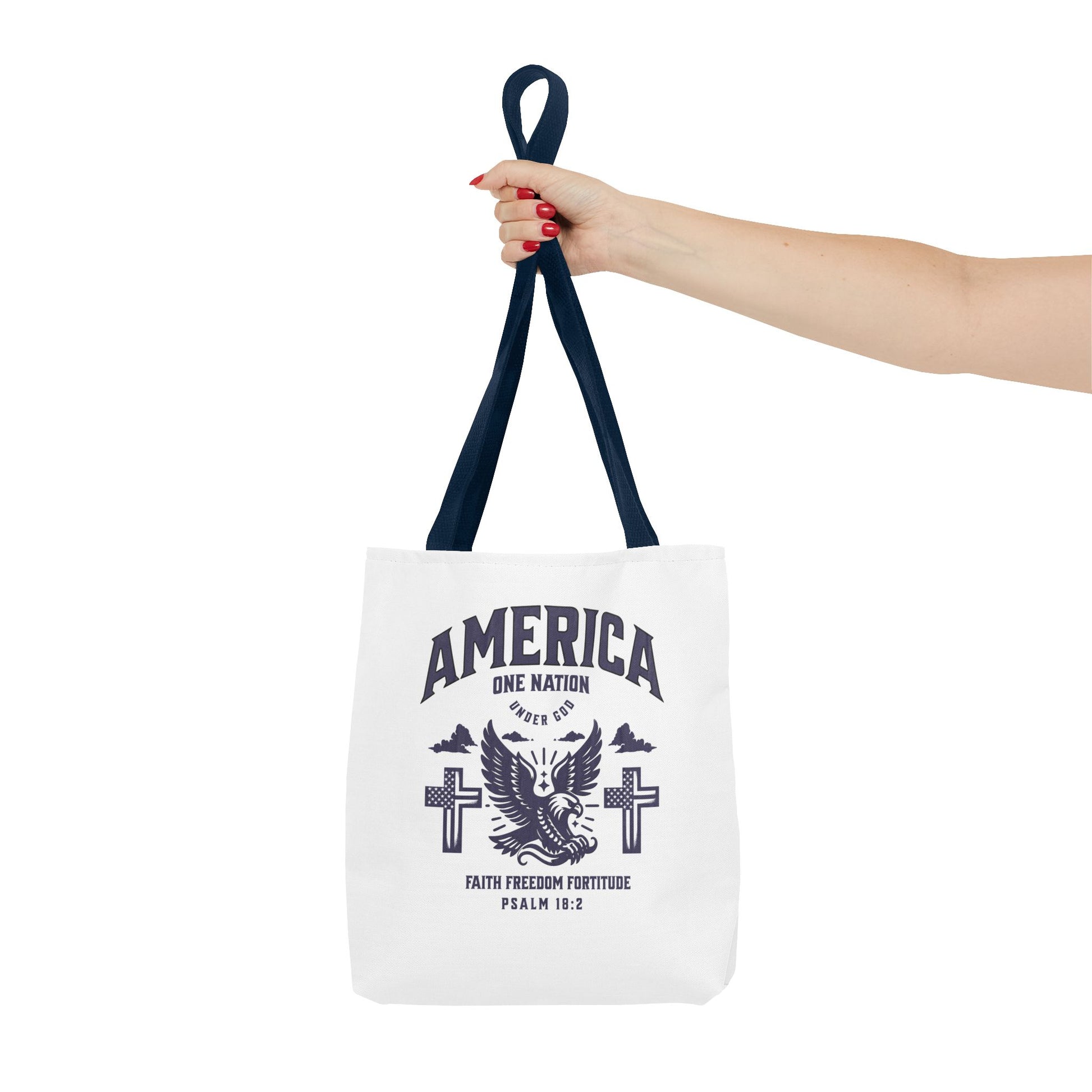 ⭐ America Faith Tote Bag – Bold Patriotic & Faith Statement