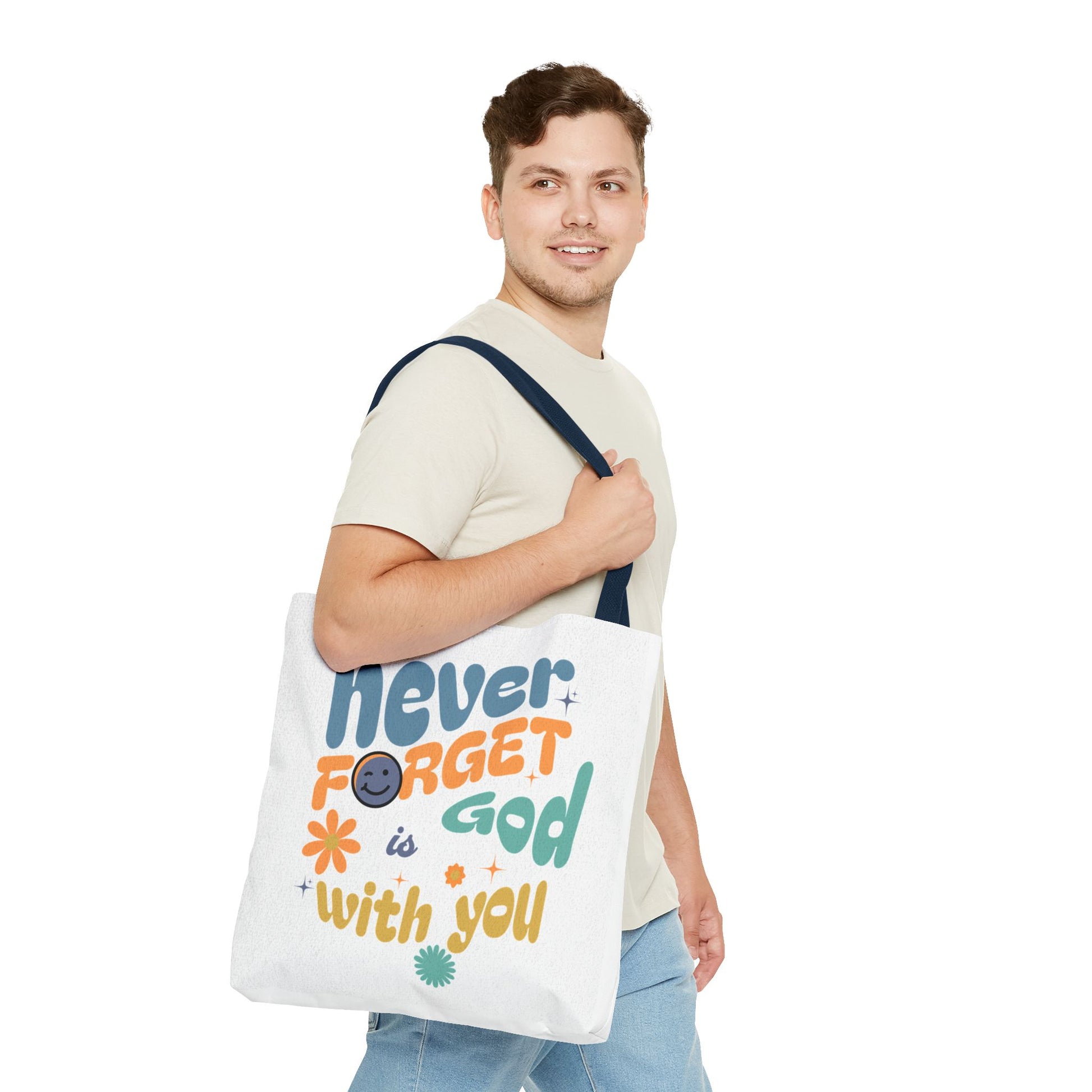 ⭐ Never Forget Tote Bag – Deuteronomy 31:6