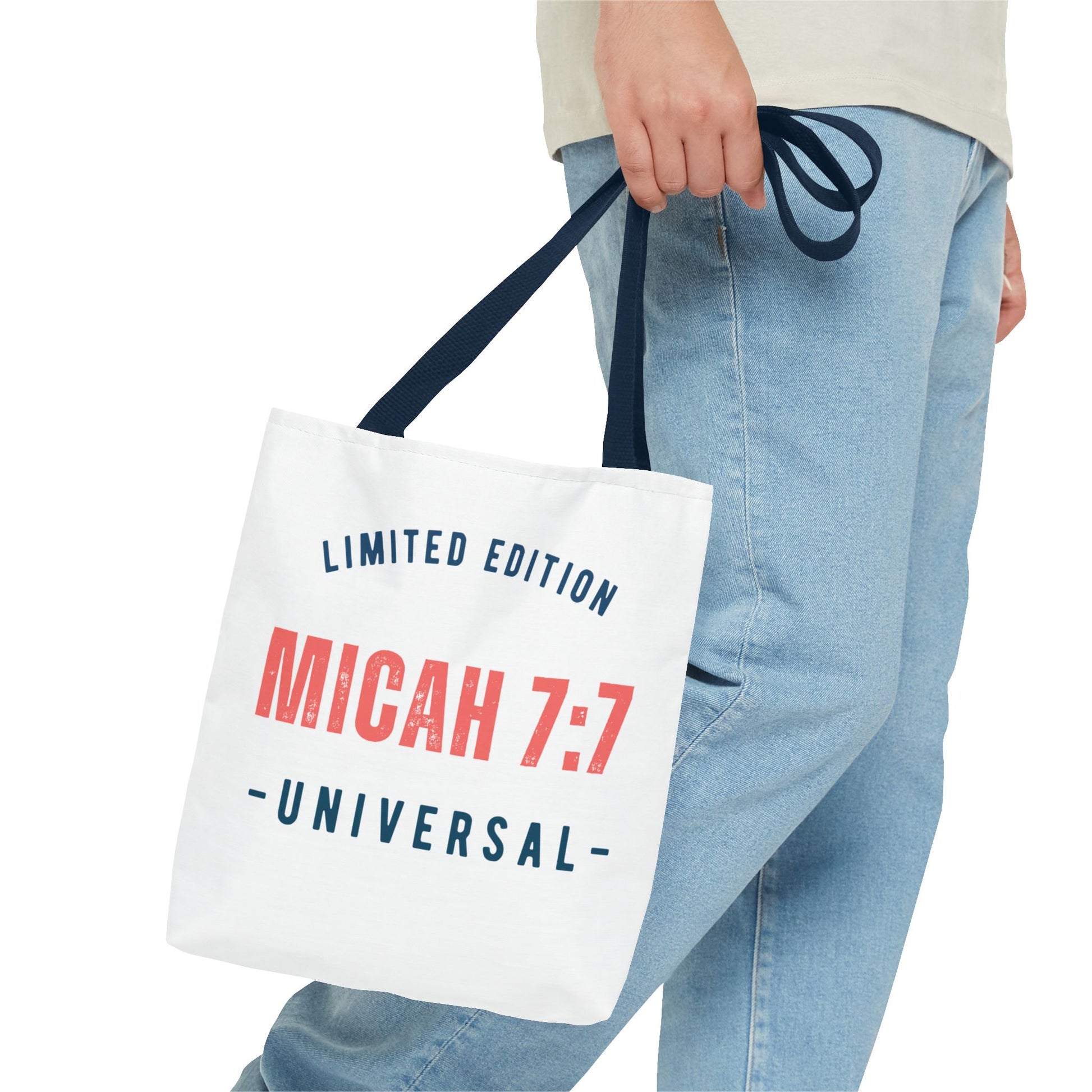 Limited Edition Inspirational Tote Bag - Micah 7:1, Motivational Carryall, Christian Gift, Everyday Tote, Reusable Shopping Bag