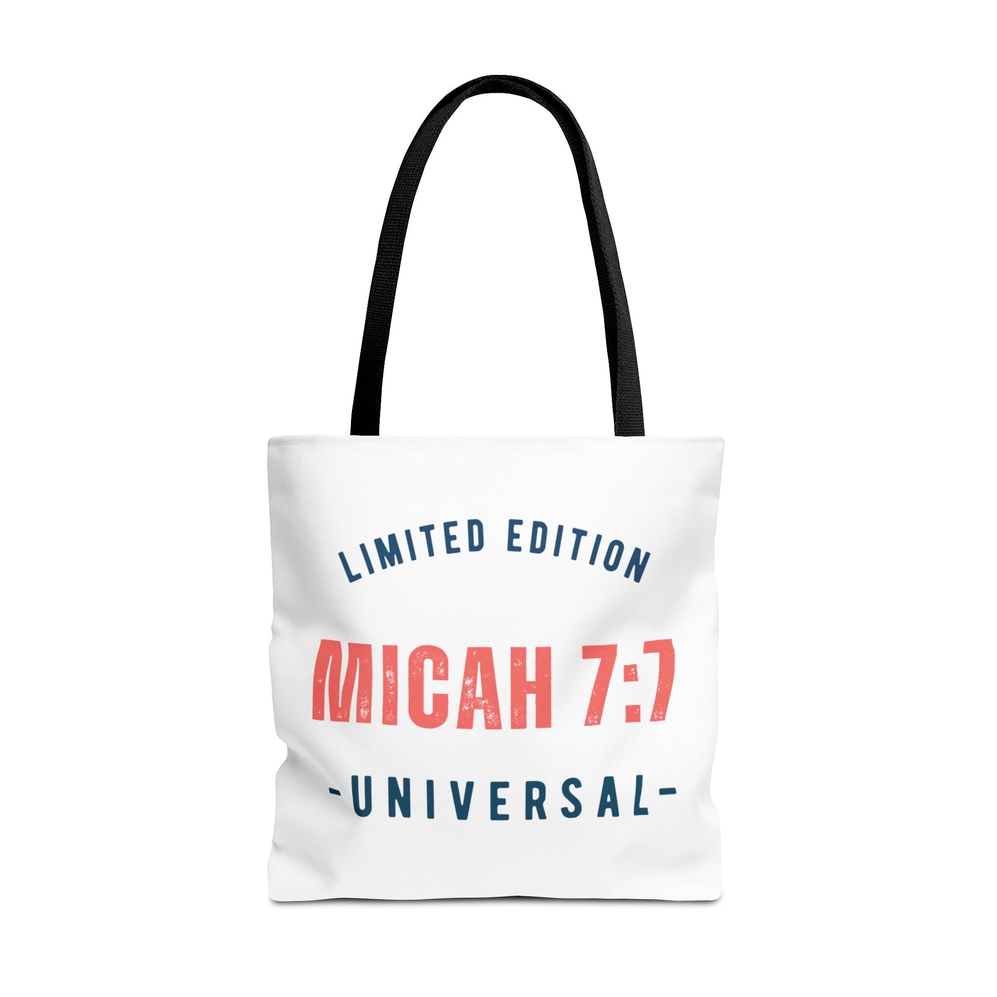 Limited Edition Inspirational Tote Bag - Micah 7:1, Motivational Carryall, Christian Gift, Everyday Tote, Reusable Shopping Bag