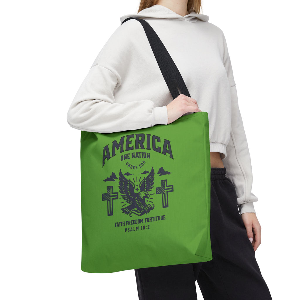 ⭐ America Faith Tote Bag – Bold Patriotic & Faith Statement