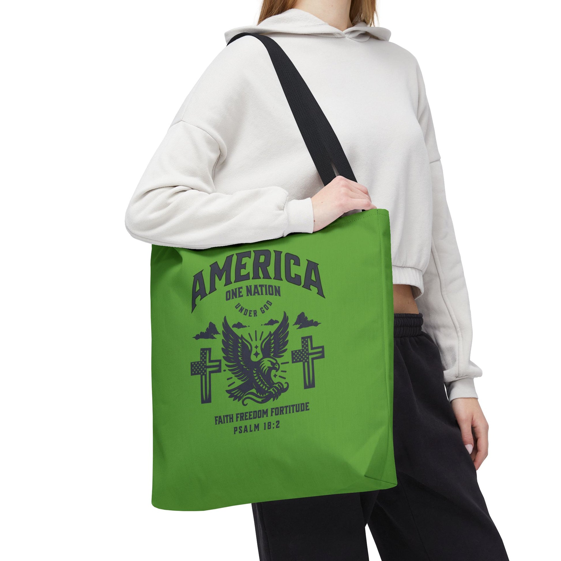 ⭐ America Faith Tote Bag – Bold Patriotic & Faith Statement