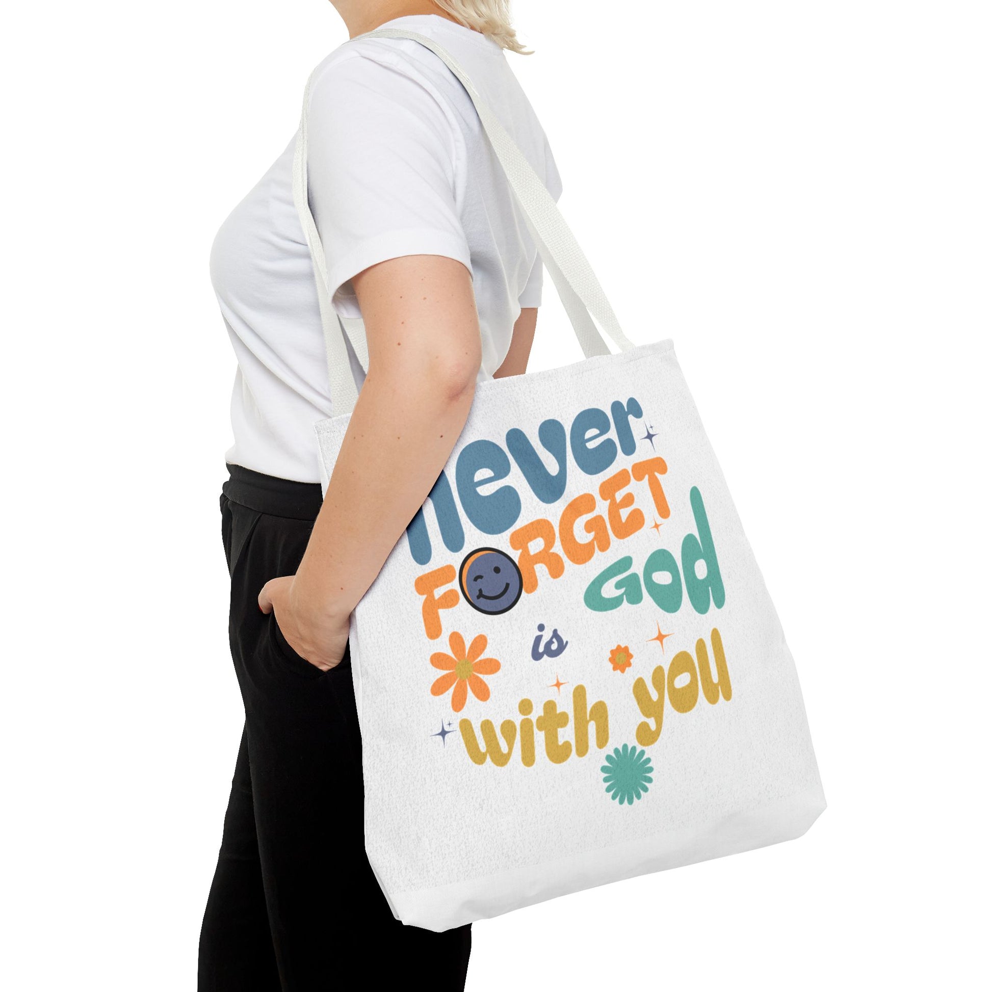 ⭐ Never Forget Tote Bag – Deuteronomy 31:6