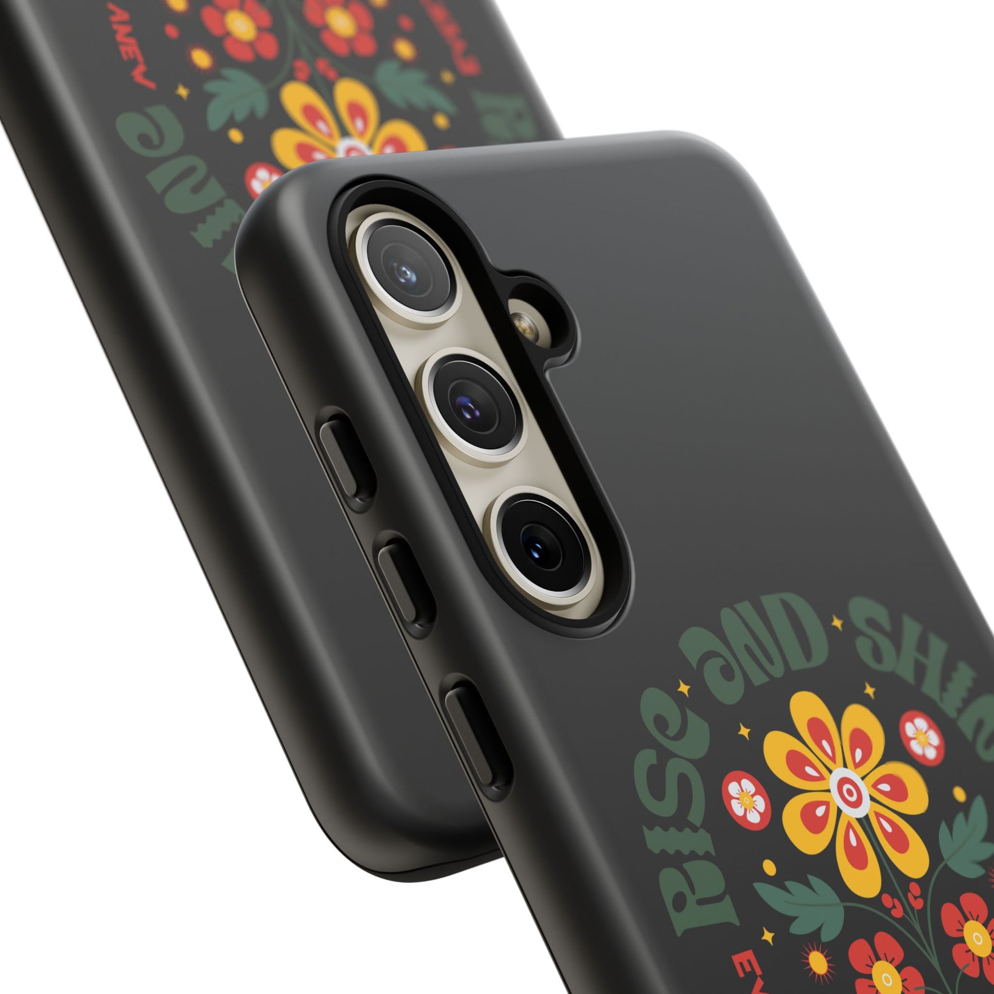 Floral "Rise and Shine" Galatians 6:9 Phone Case – Motivational Christian Gift