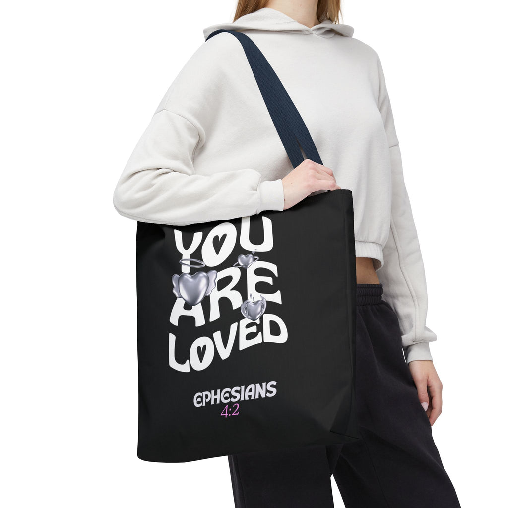 ⭐ "You Are Loved" Tote Bag – Ephesians 4:2