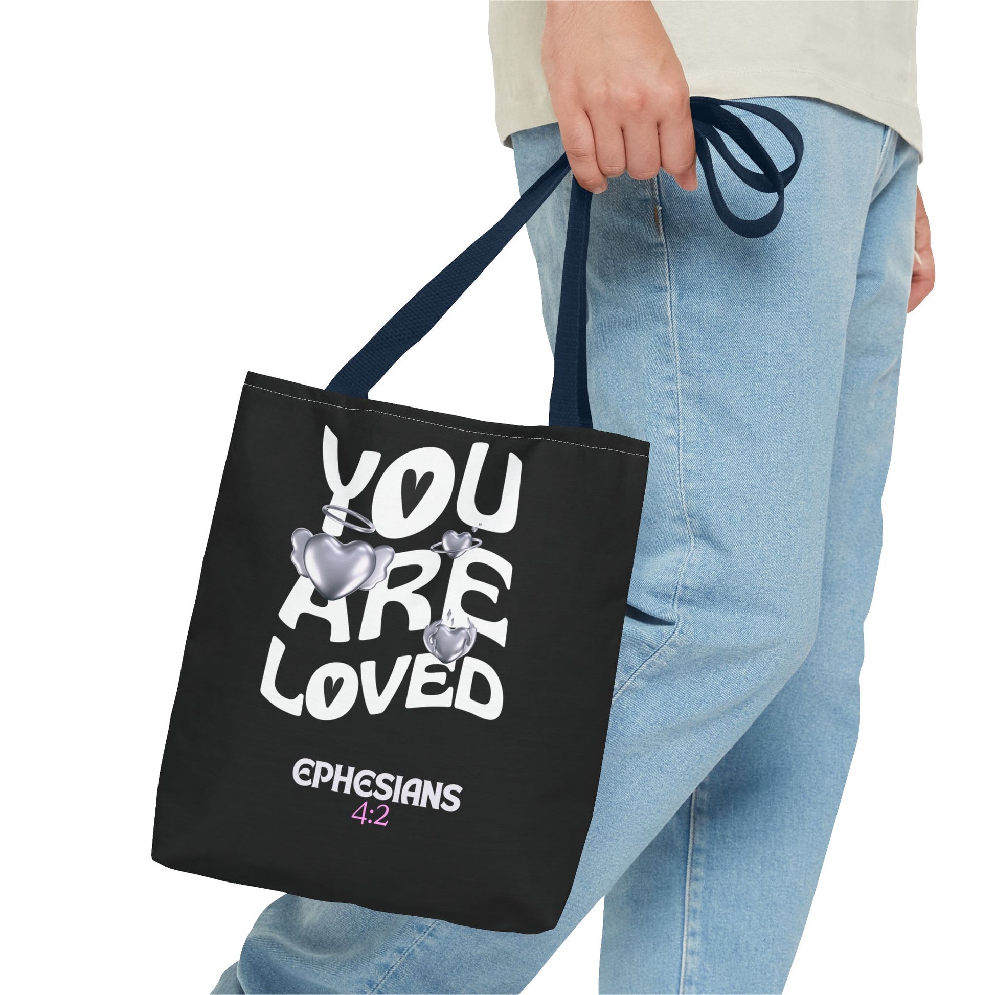 ⭐ "You Are Loved" Tote Bag – Ephesians 4:2