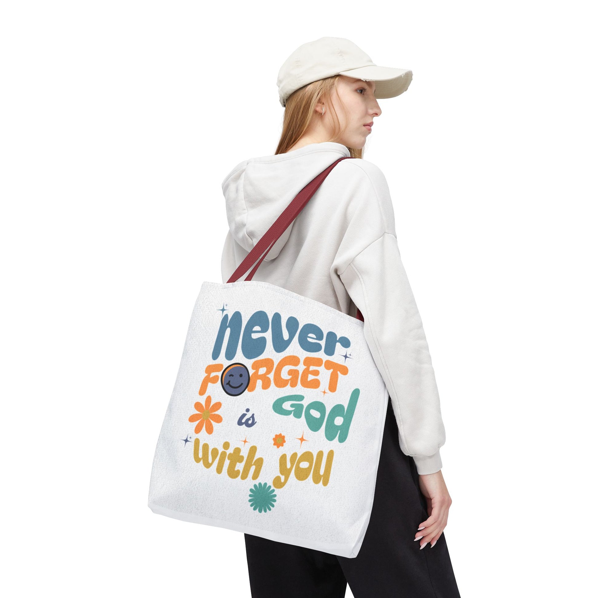 ⭐ Never Forget Tote Bag – Deuteronomy 31:6