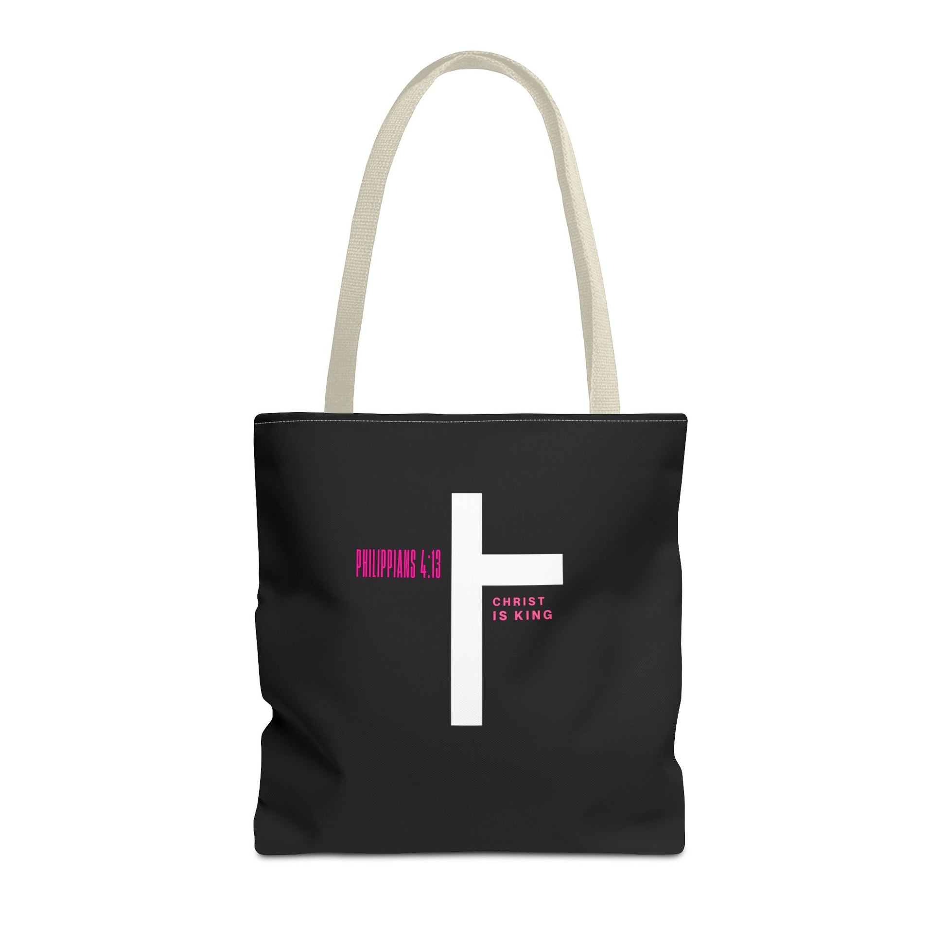 ⭐ Philippians 4:13 Tote Bag – Faith & Strength Statement Bag