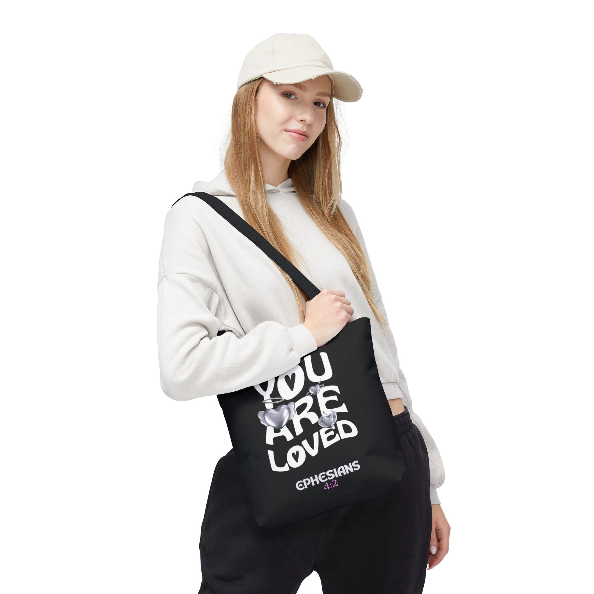 ⭐ "You Are Loved" Tote Bag – Ephesians 4:2