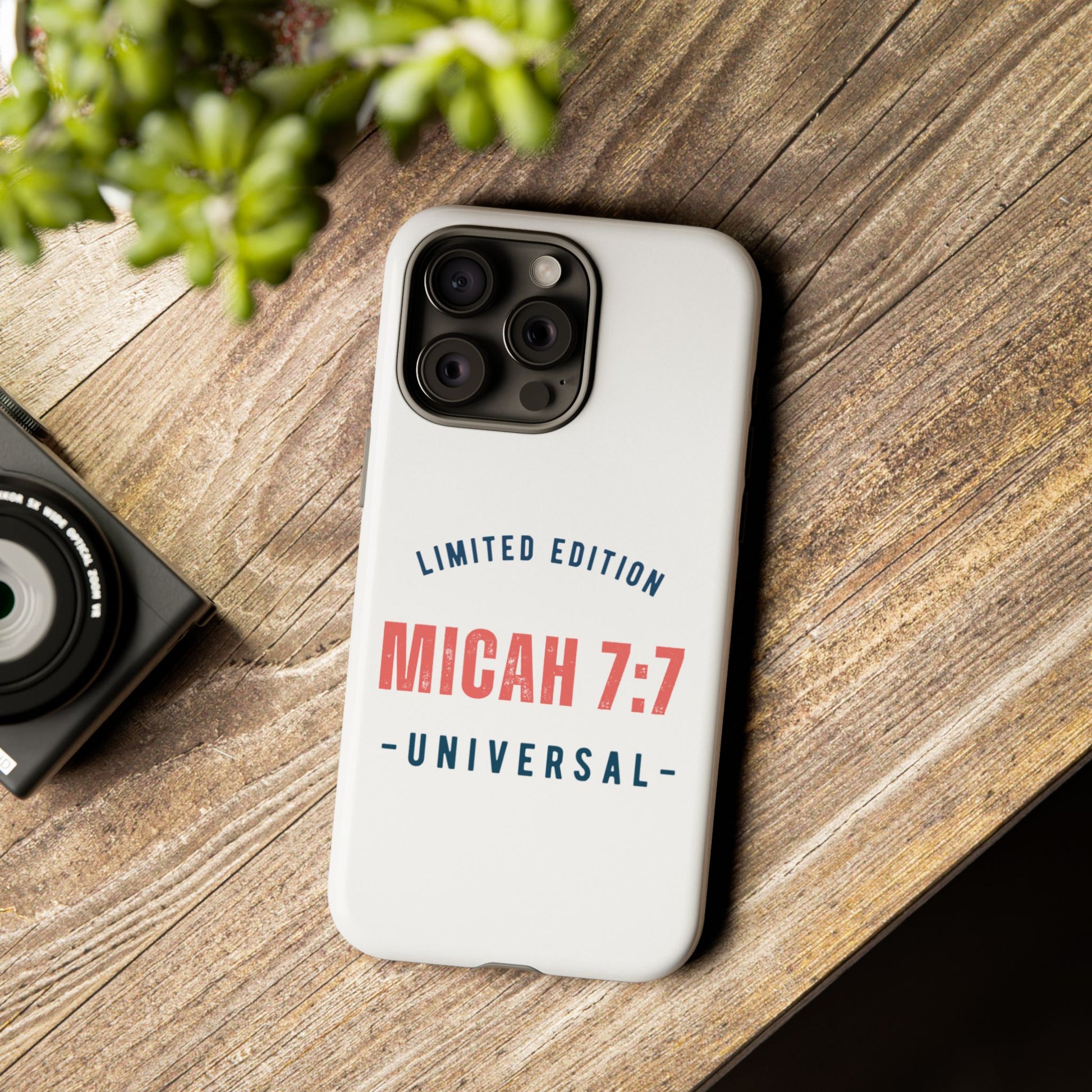 ⭐ Micah 7:7 Limited Edition Phone Case | Inspirational Gift | Tough Protective Case for Christians | Bible Verse Merchandise