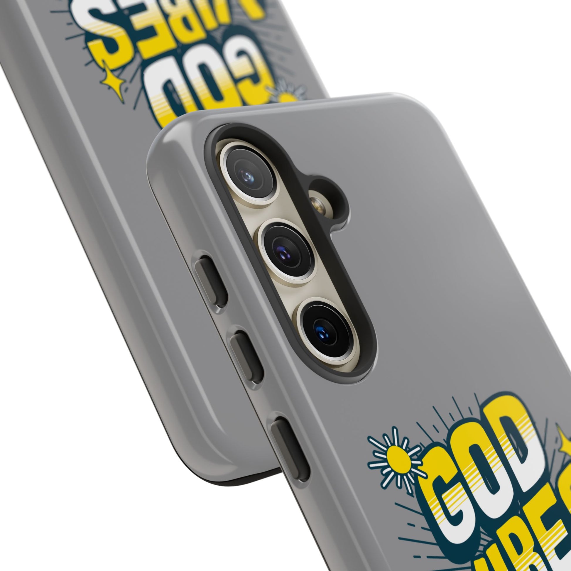 God Vibes Only Phone Case - Inspirational Tough Case, Positive Message Cover, Gift for Faith, Spirituality, Encouragement