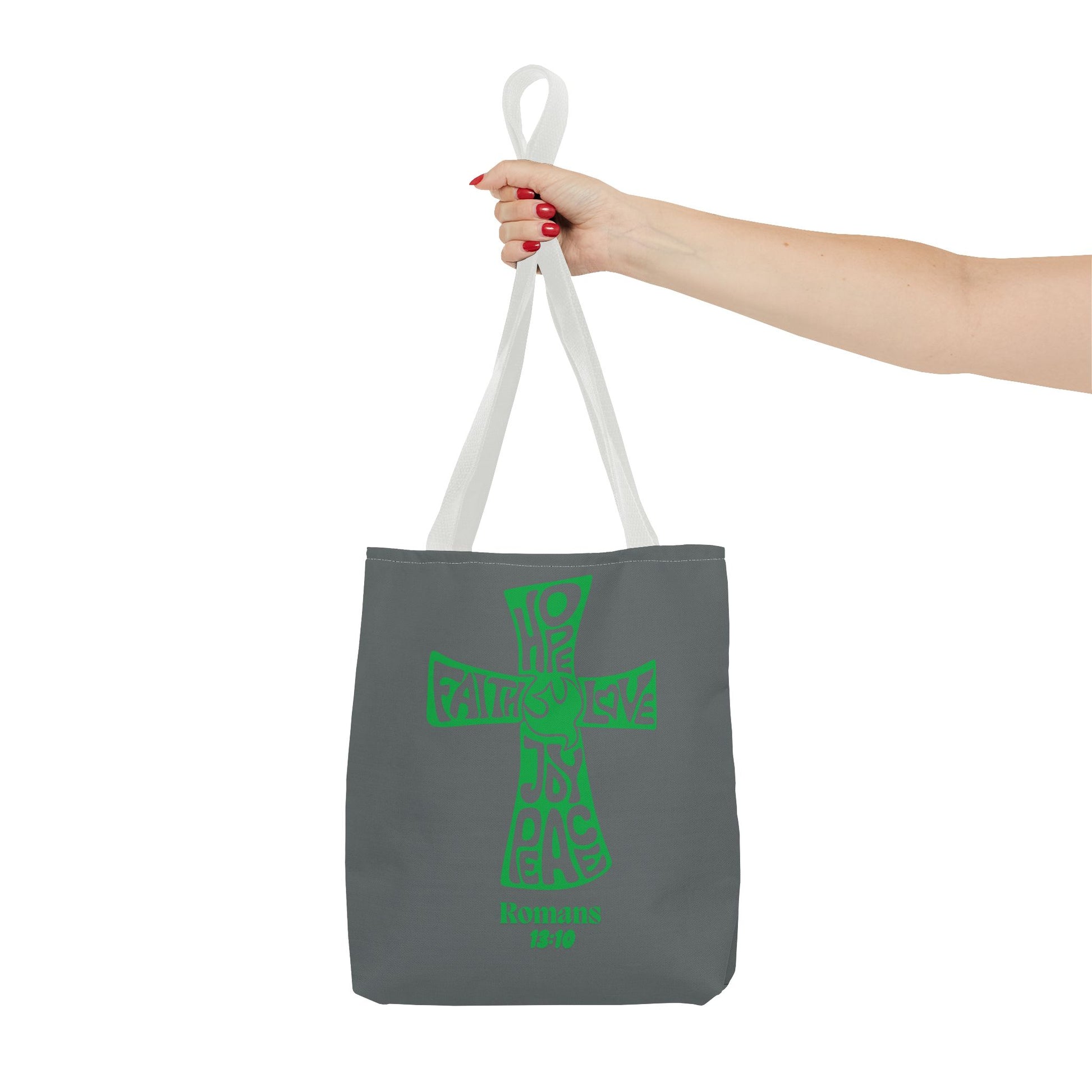 Faith-Inspired Tote Bag, Motivational Cross Design, Spiritual Gift, Everyday Use, Eco-Friendly Fashion, Religious Accessories